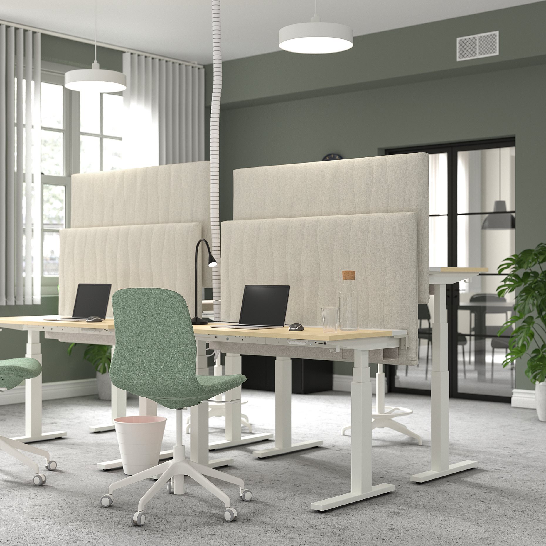 MITTZON, acoustic screen for desk, 125x72 cm, 405.282.12
