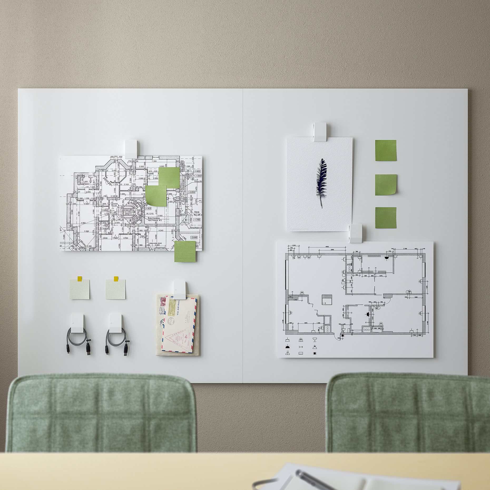 MITTZON, whiteboard/noticeboard, 84x110x2 cm, 405.286.36