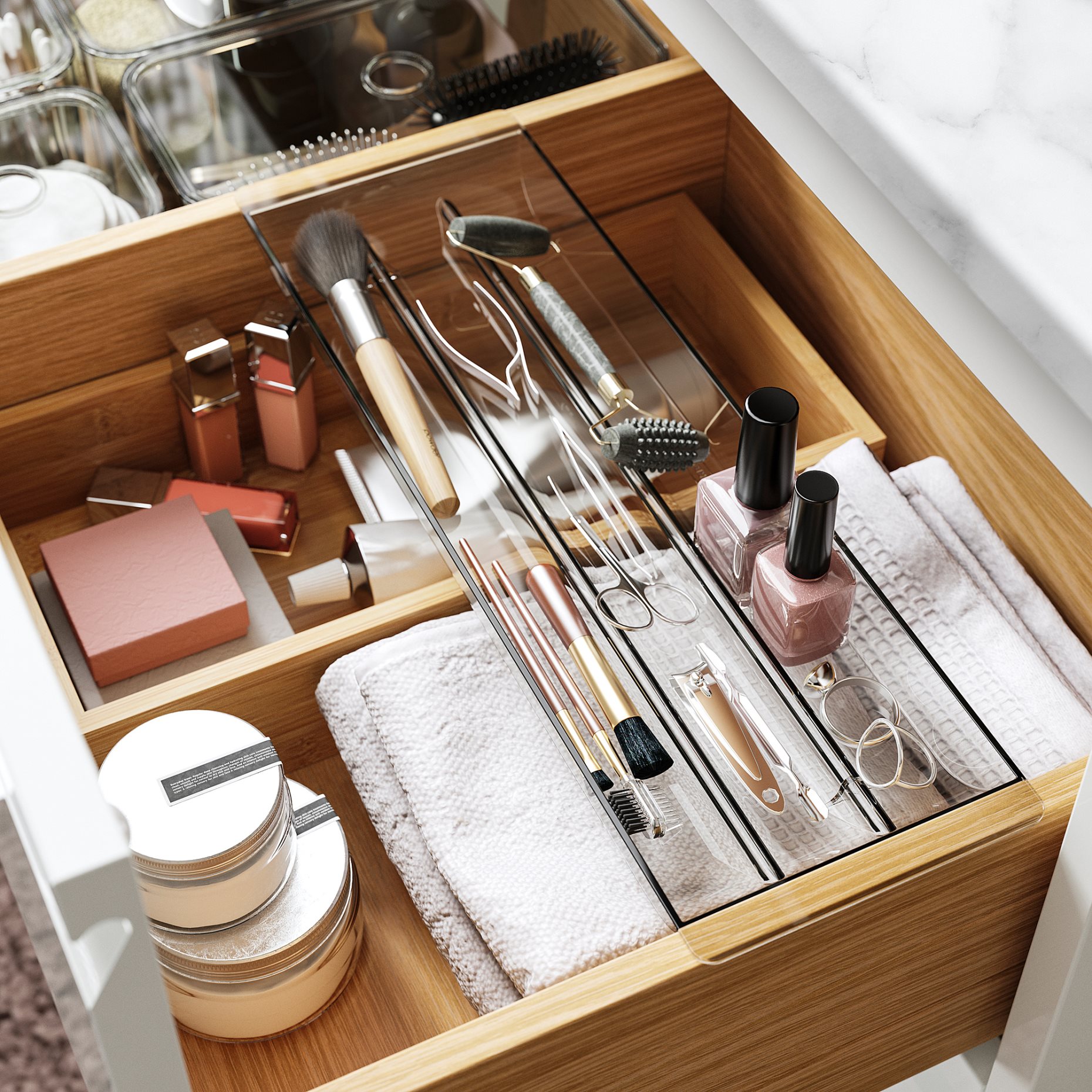 VISSLAAN, drawer organiser, 35x11x3 cm, 405.621.16