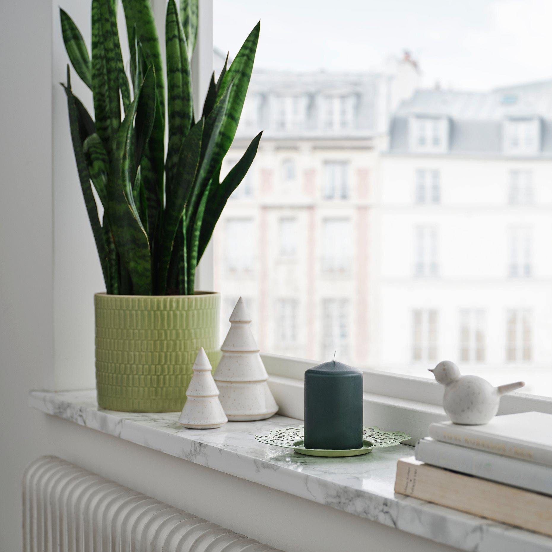 LÄTTNAD, unscented pillar candle, 10 cm, 405.704.75