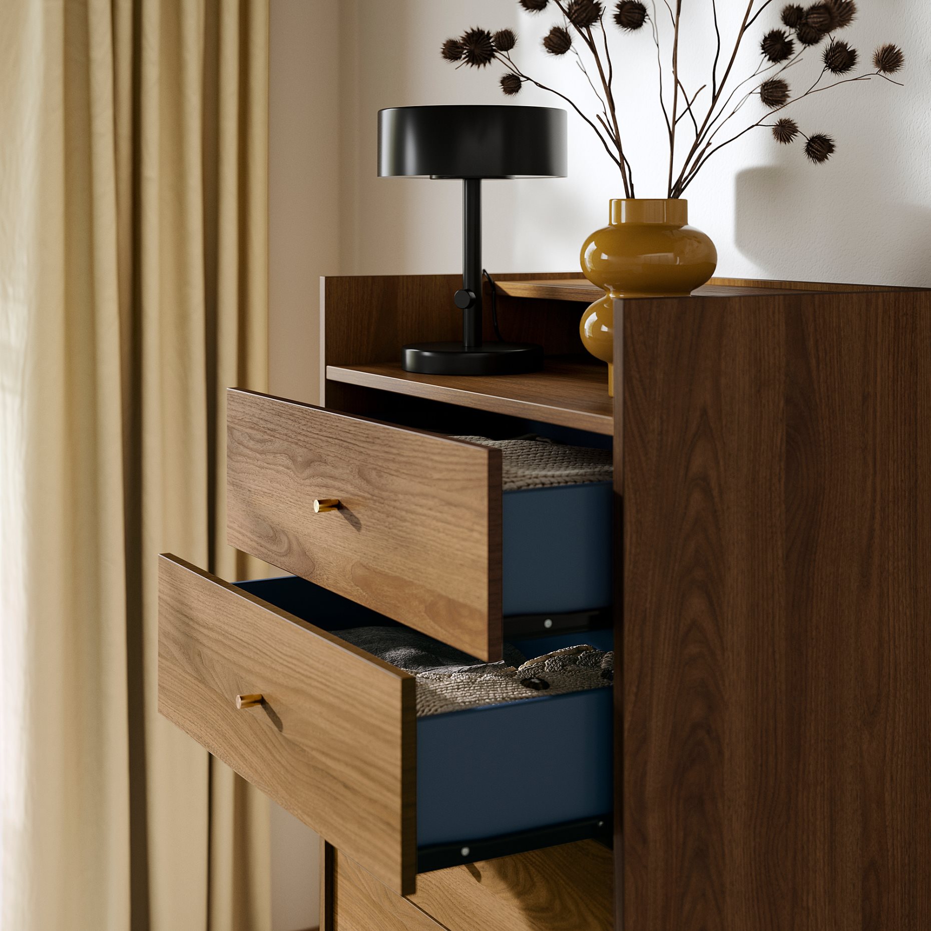 RÅDMANSÖ, chest of 5 drawers, 70x48x132 cm, 405.936.03