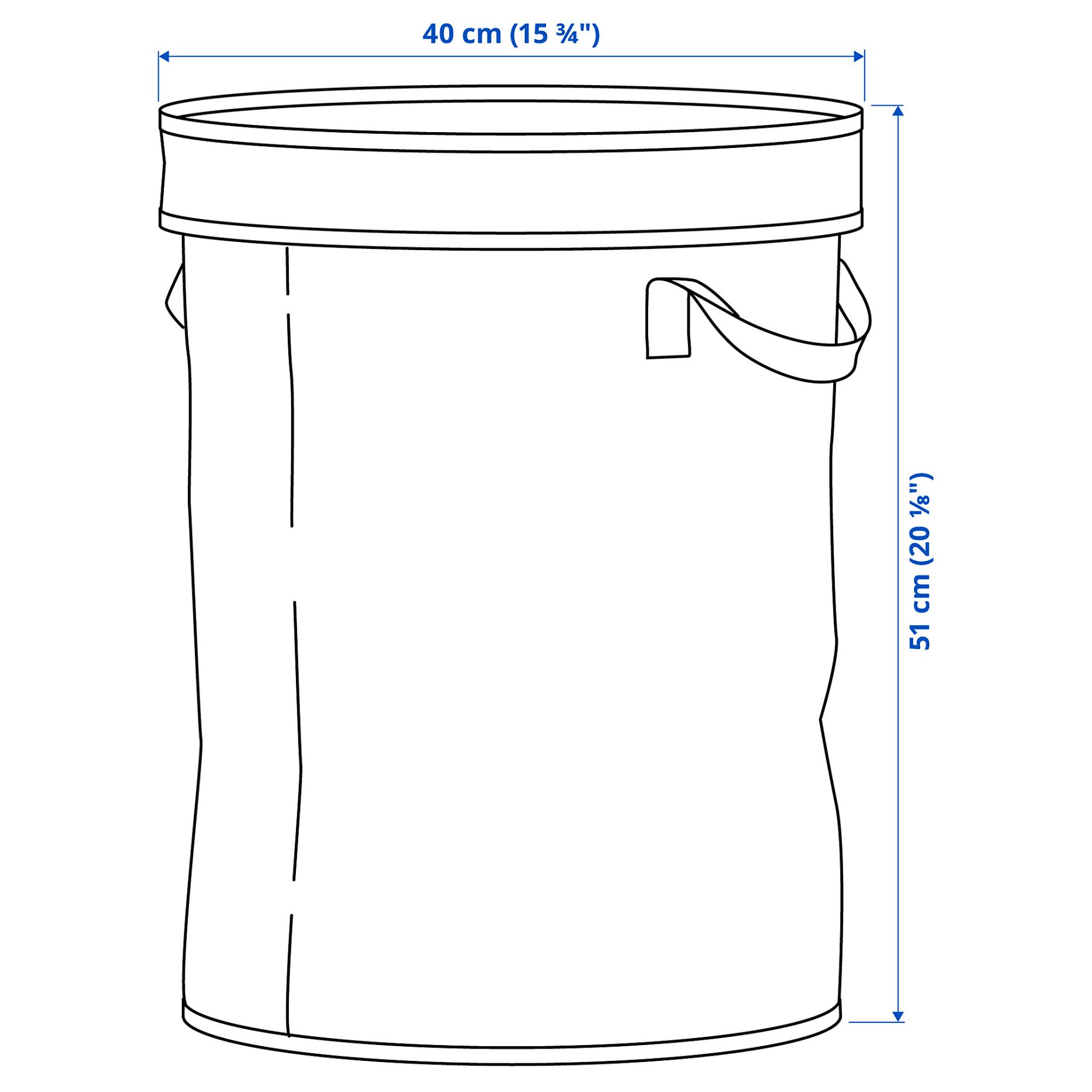 DIMPA, sorting bag with lid, 50 l, 406.014.34