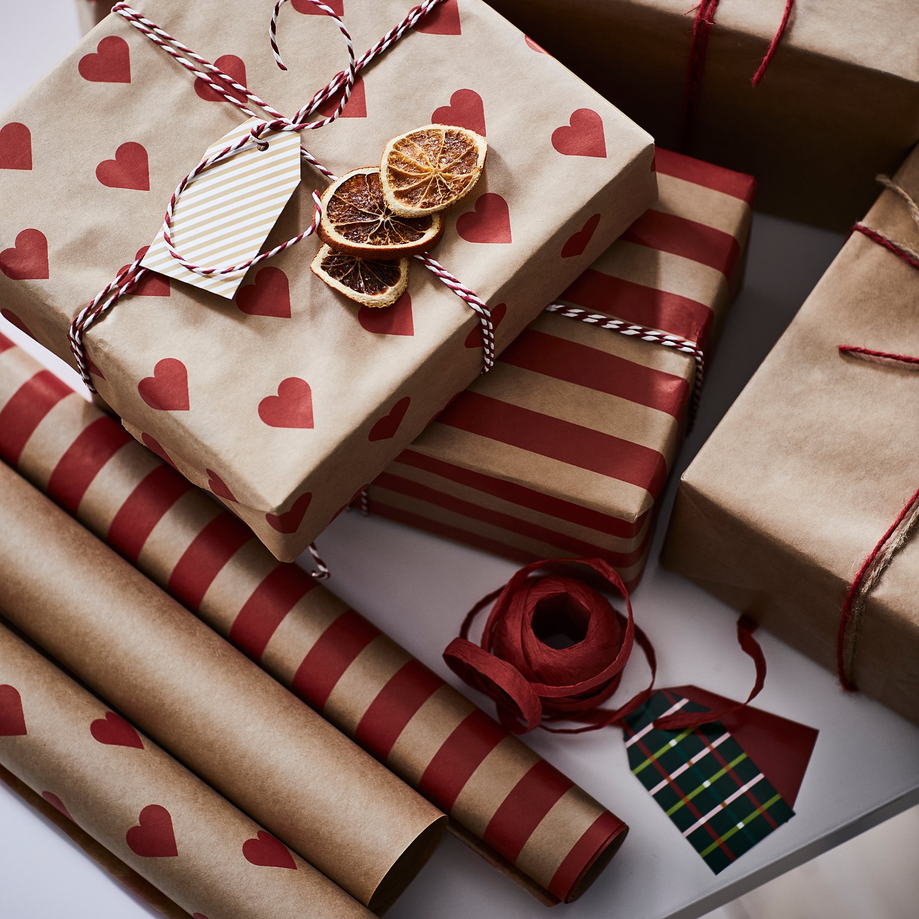 VINTERFINT, gift wrap roll/3 pack, 3x0.7 m/2.10 m², 406.029.71