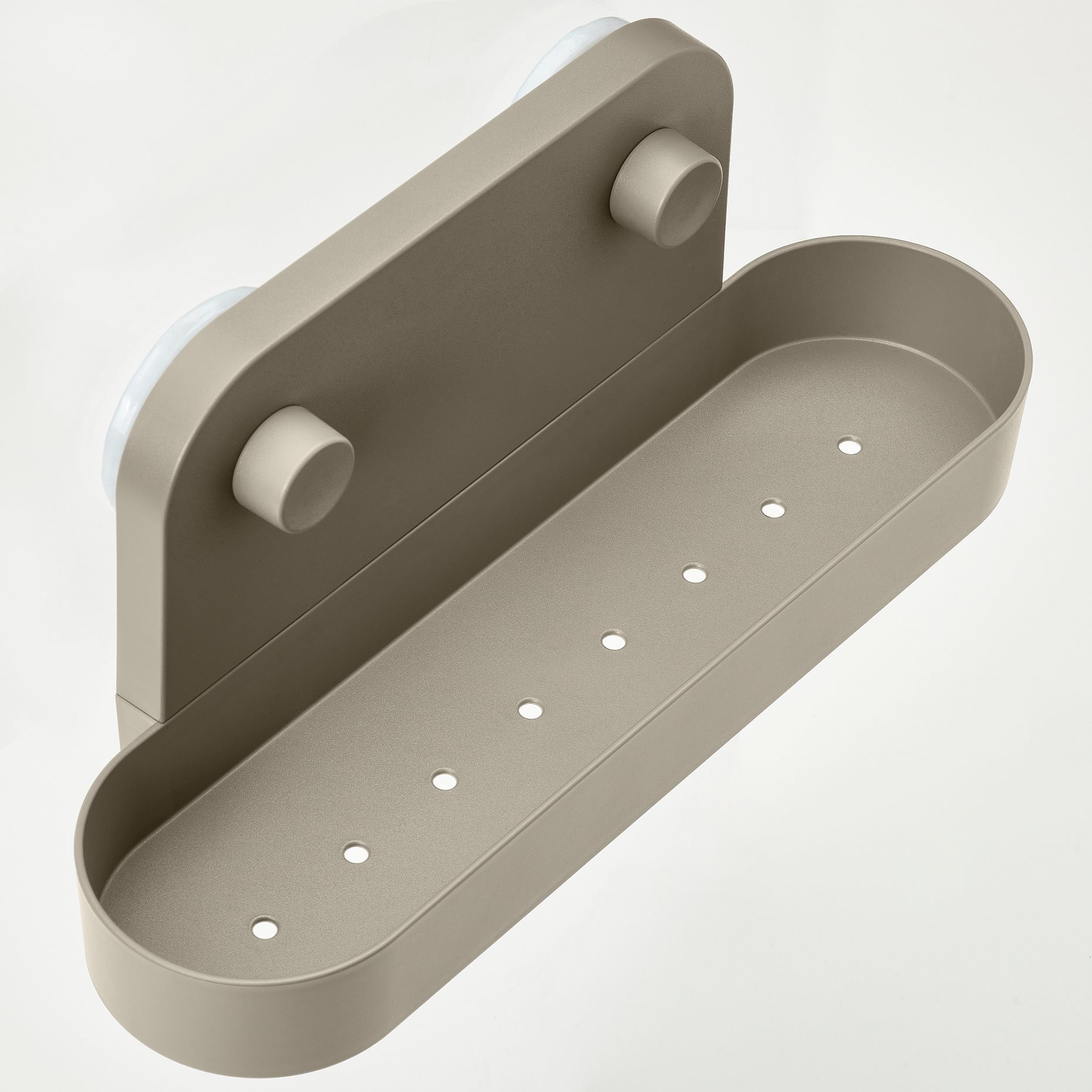 ÖBONÄS, wall shelf with suction cup, 28 cm, 406.061.01