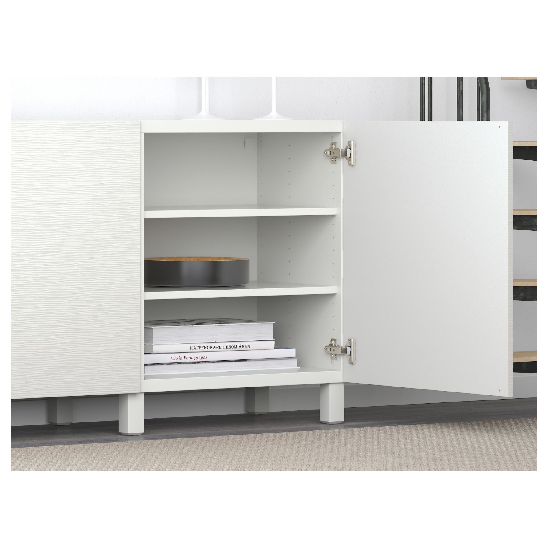 BESTÅ, storage combination with doors, 180x42x74 cm, 491.398.97
