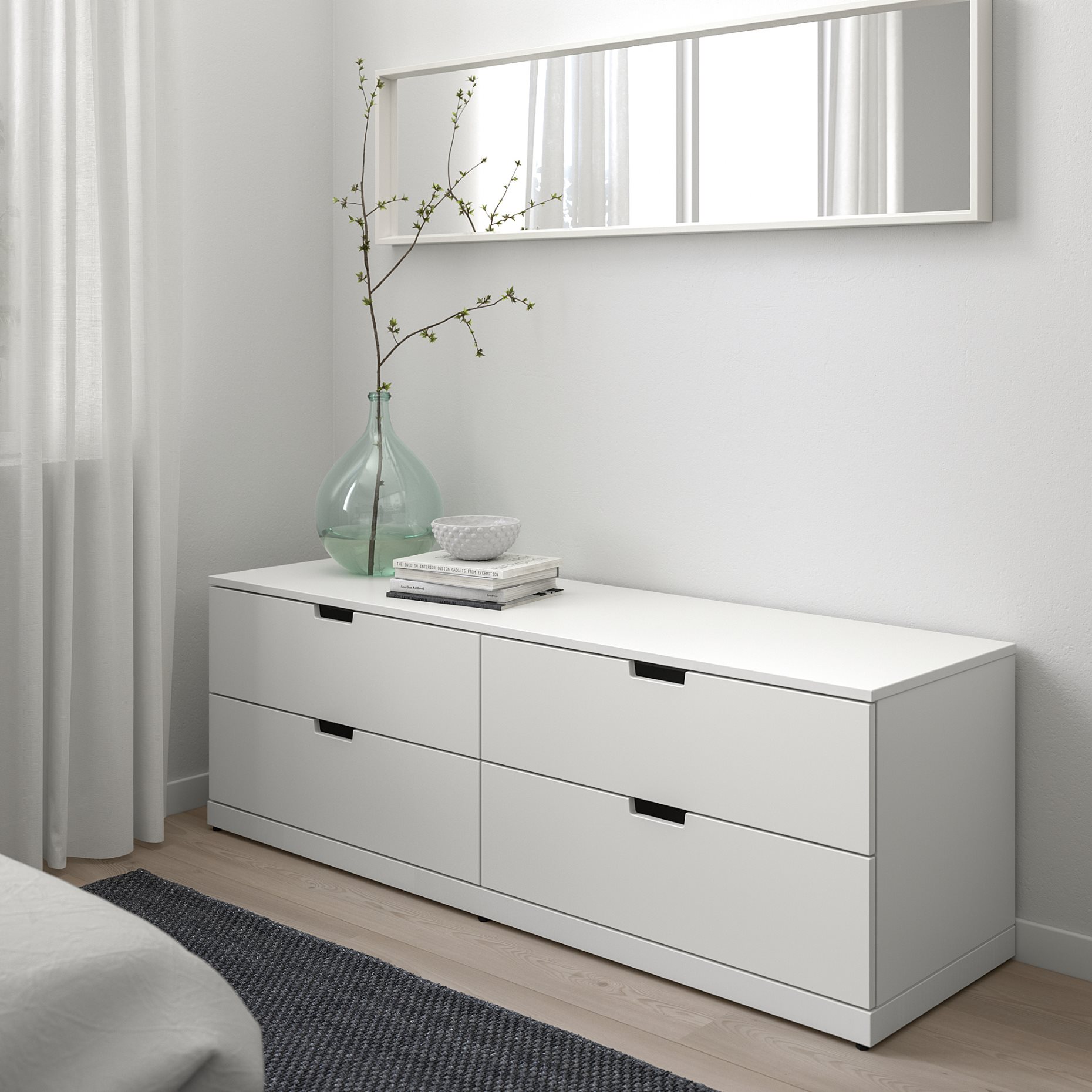 NORDLI, συρταριέρα με 4 συρτάρια, 160X54 cm, 492.394.96