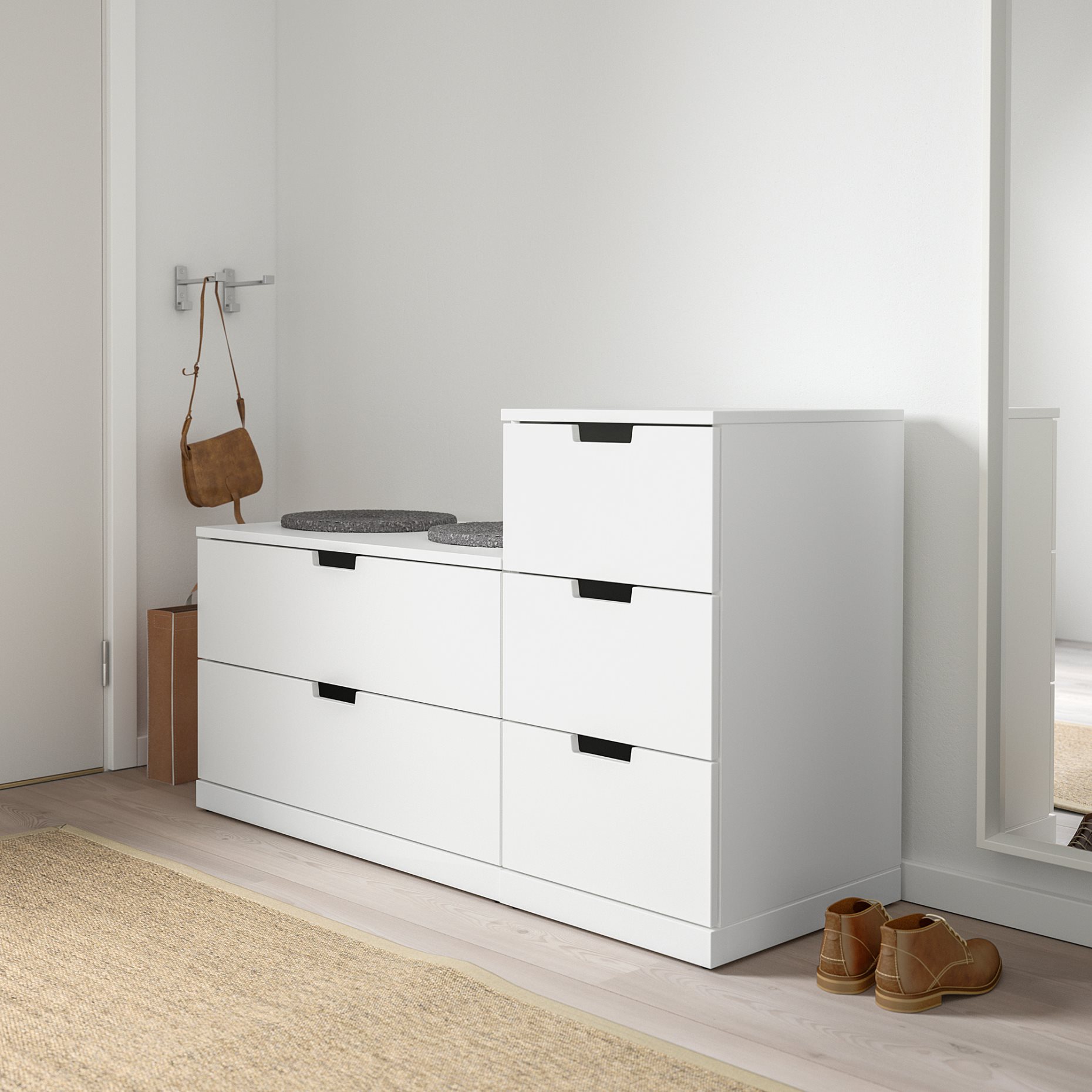 NORDLI, συρταριέρα με 5 συρτάρια, 120X76 cm, 492.480.33