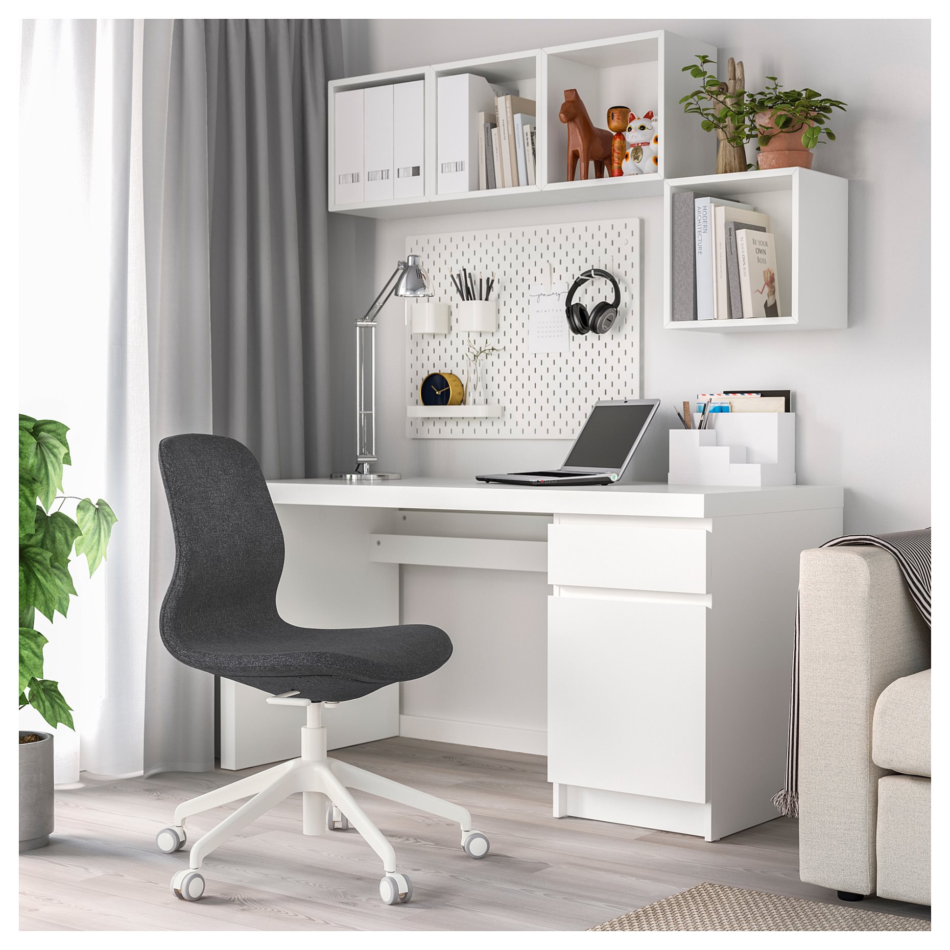 LÅNGFJÄLL, swivel chair, 492.523.84