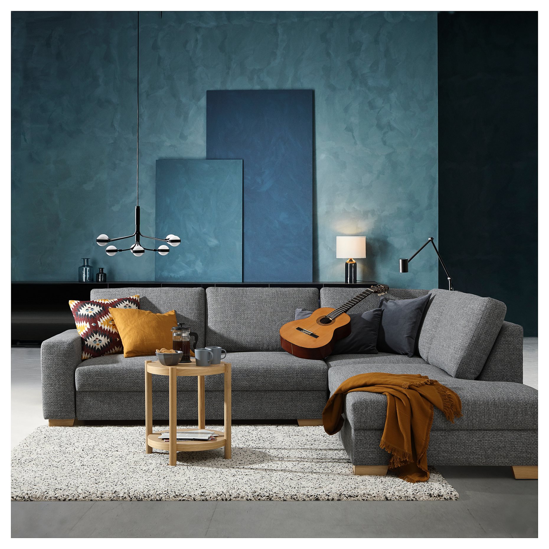 SÖRVALLEN, γωνιακός καναπές 3 θέσεων με ανοιχτό άκρο/δεξί, 493.041.42