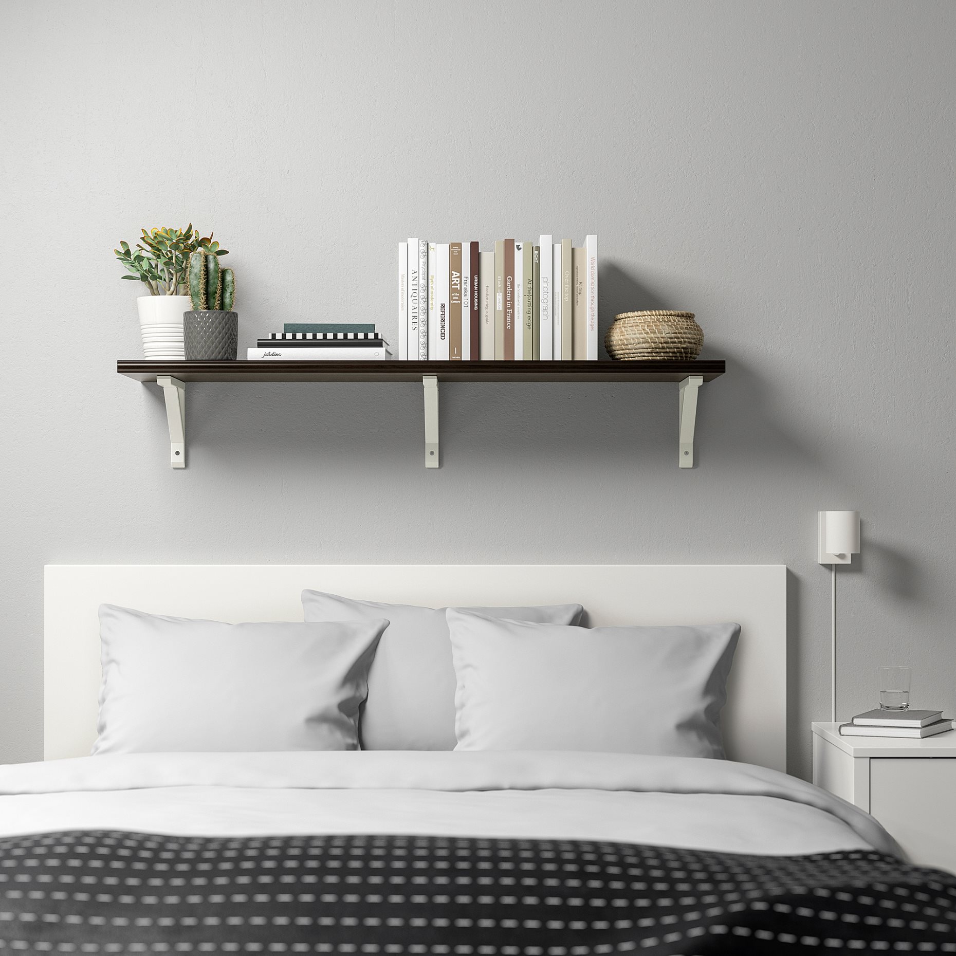 BERGSHULT/SANDSHULT, wall shelf, 120x30 cm, 493.260.16