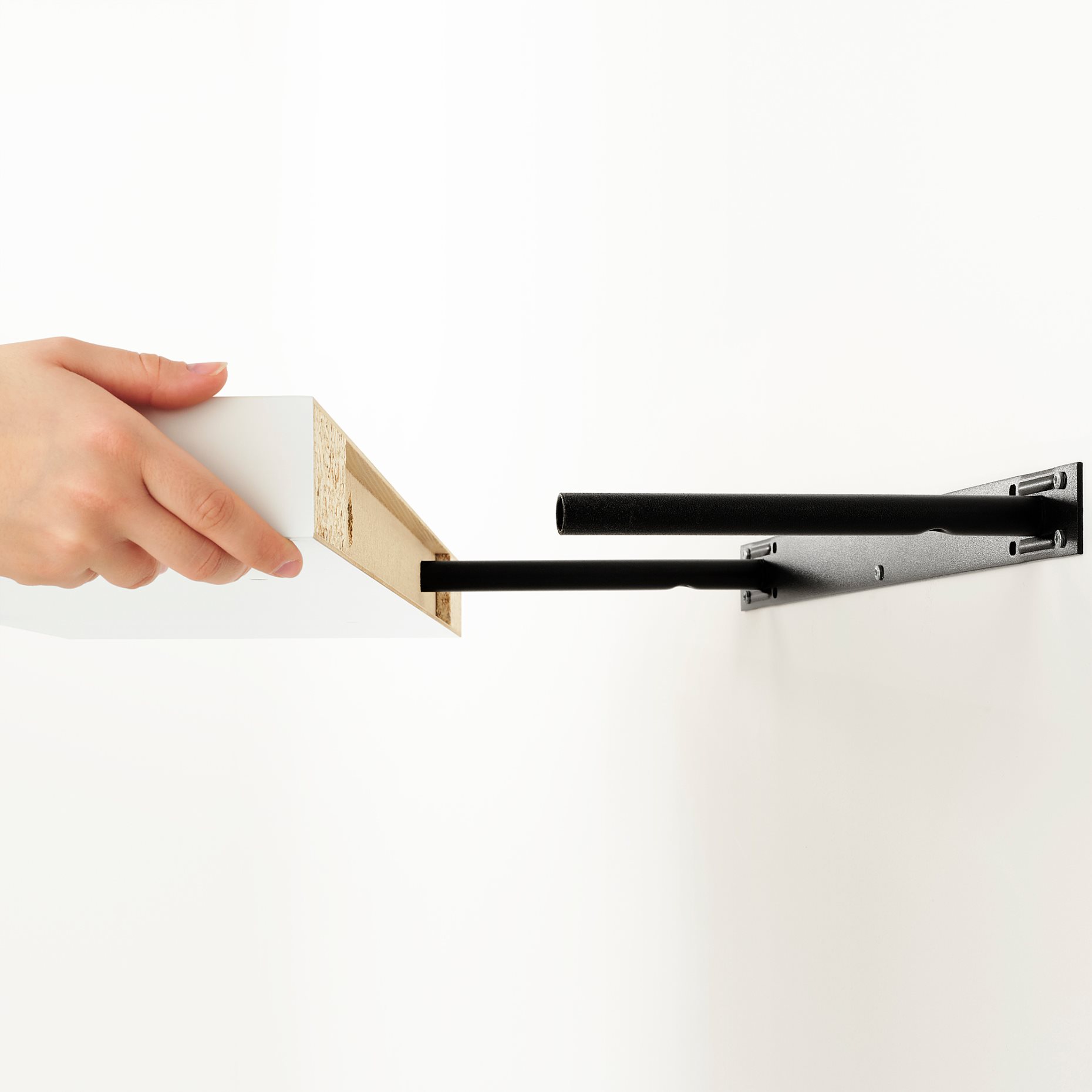 KALLAX/LACK, storage combination with shelf, 224x39x147 cm, 493.986.78