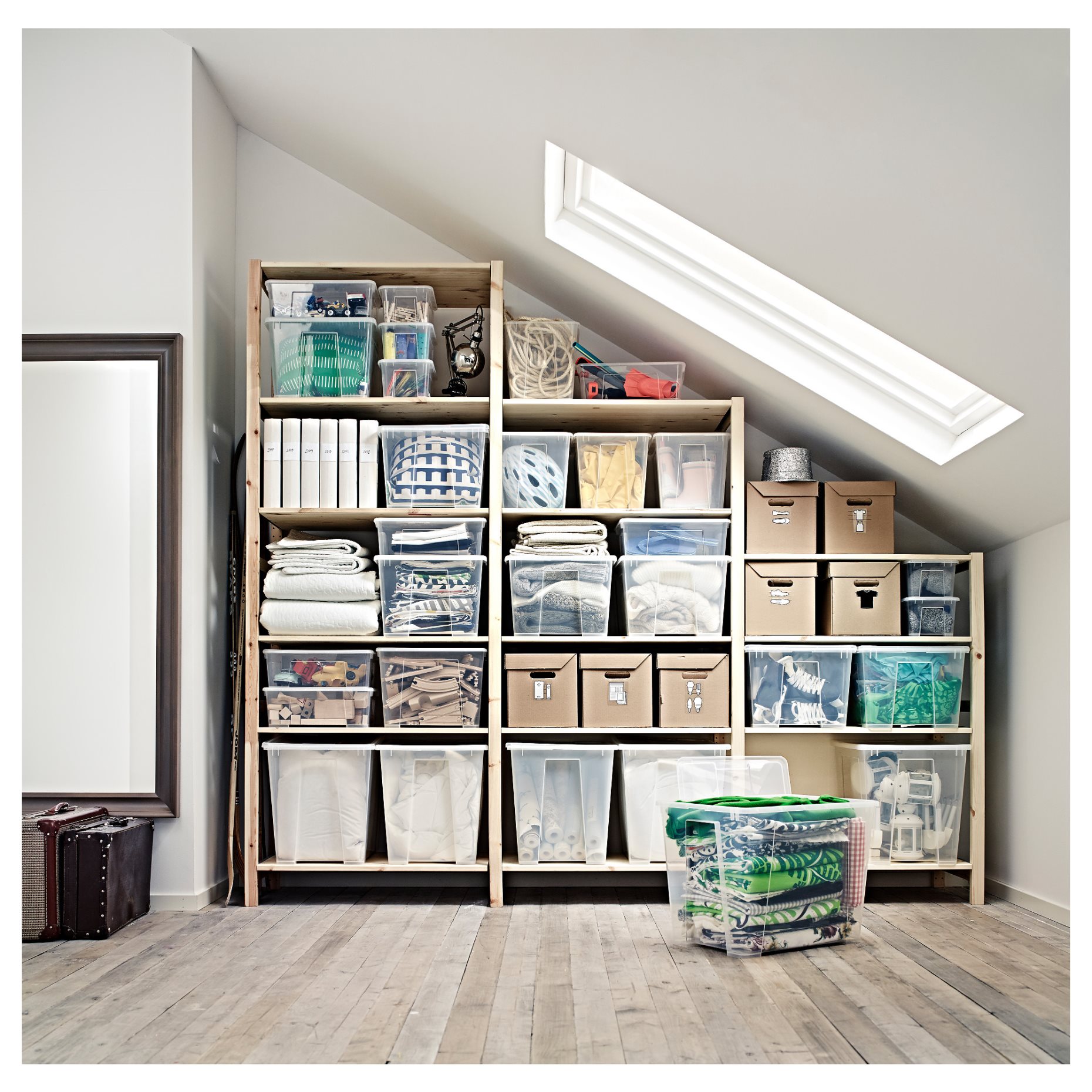 IVAR, 3 sections/shelves, 259x30x226 cm, 494.039.48