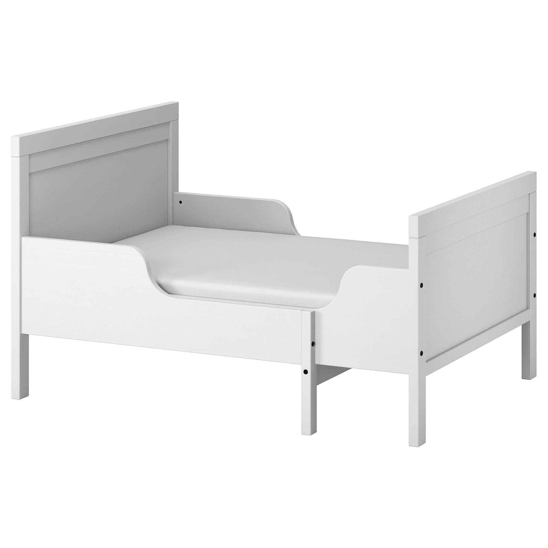 SUNDVIK, extendable bed frame with slatted bed base, 80x200 cm, 494.215.08