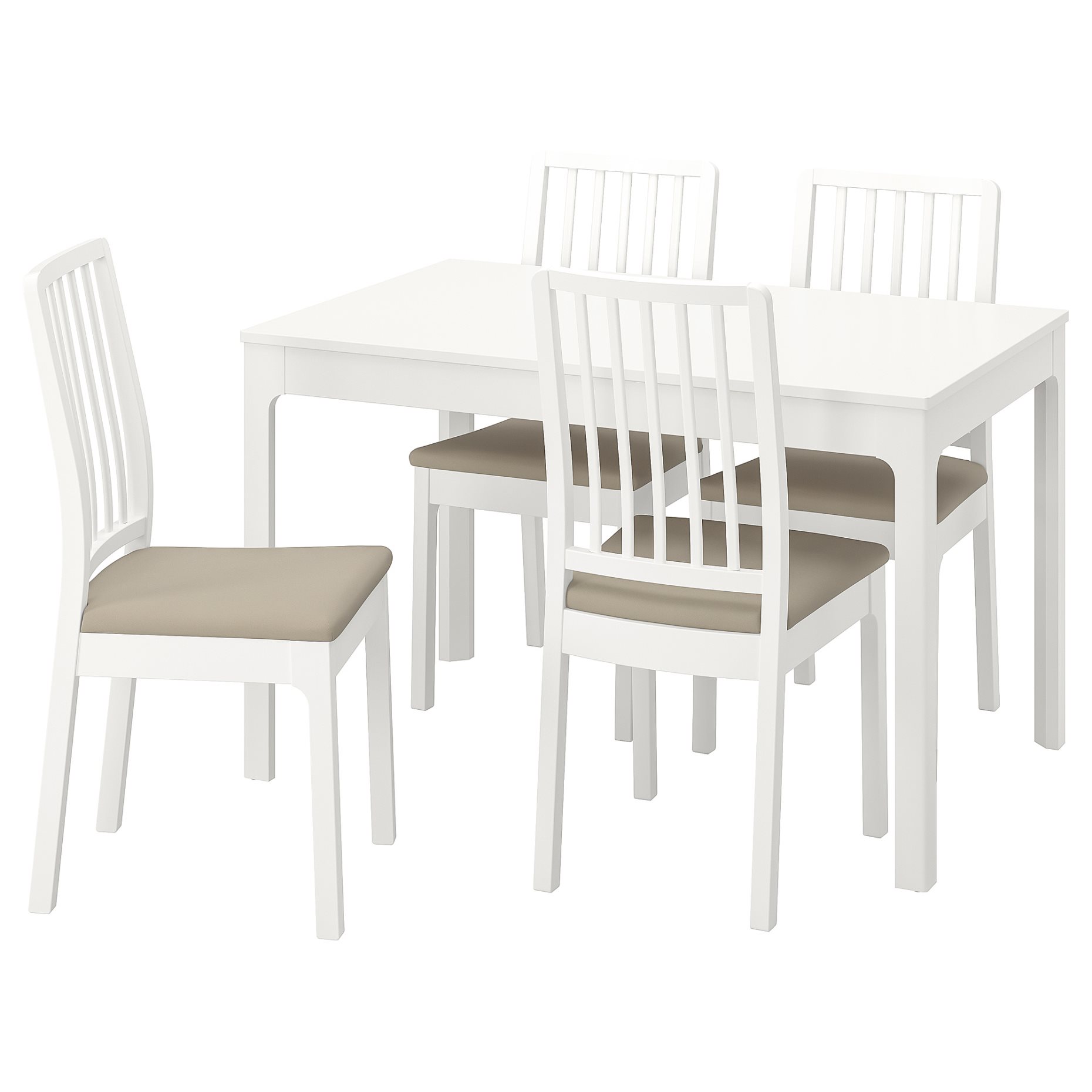 EKEDALEN/EKEDALEN, table and 4 chairs, 120/180 cm, 494.294.20
