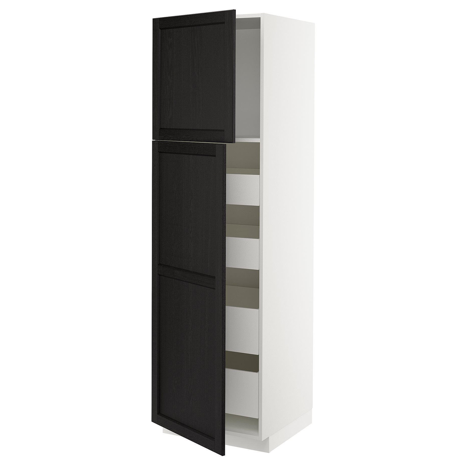 METOD, high cabinet with 2 doors/4 drawers, 60x60x200 cm, 494.578.23