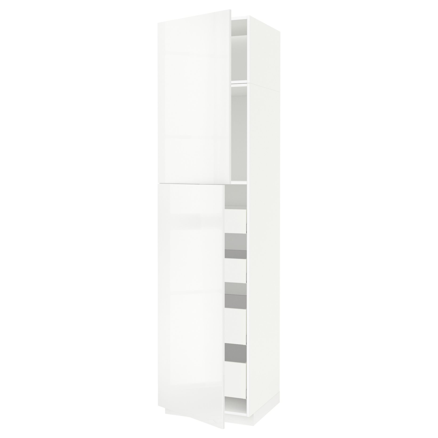 METOD, high cabinet with 2 doors/4 drawers, 60x60x240 cm, 494.694.30