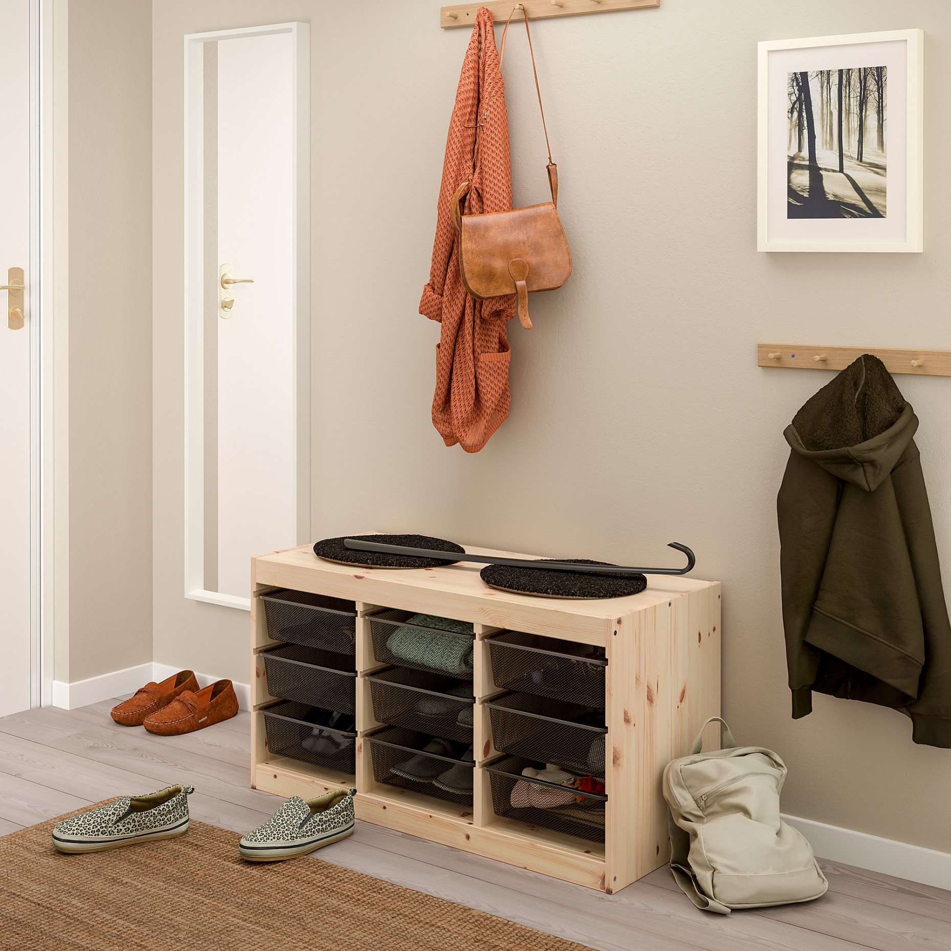 TROFAST, storage combination with boxes, 93x44x52 cm, 494.808.28