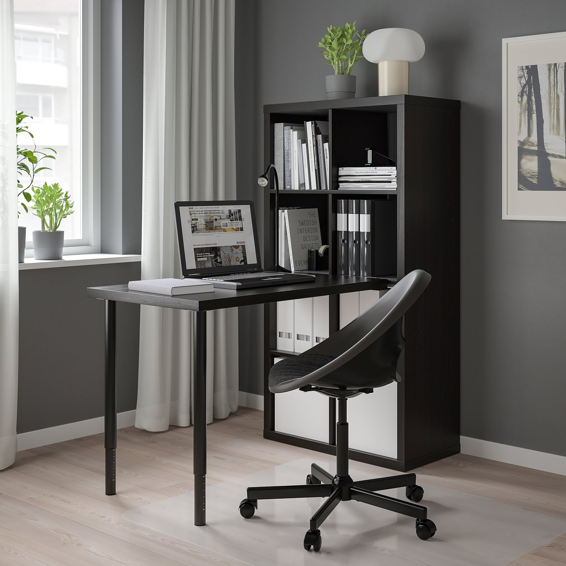 KALLAX/LINNMON, desk combination, 77x139x147 cm, 494.817.00