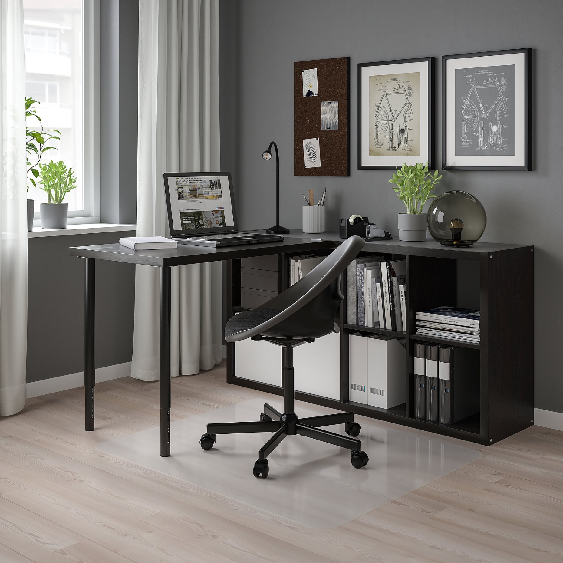 KALLAX/LINNMON, desk combination, 77x139x147 cm, 494.817.00