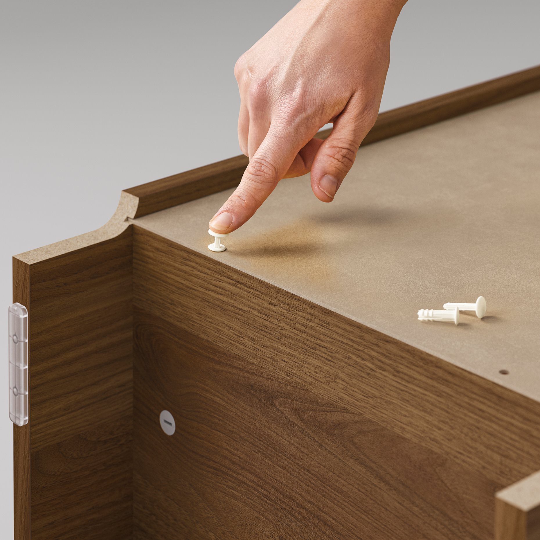 BILLY/OXBERG, bookcase with door, 40x30x106 cm, 494.832.90