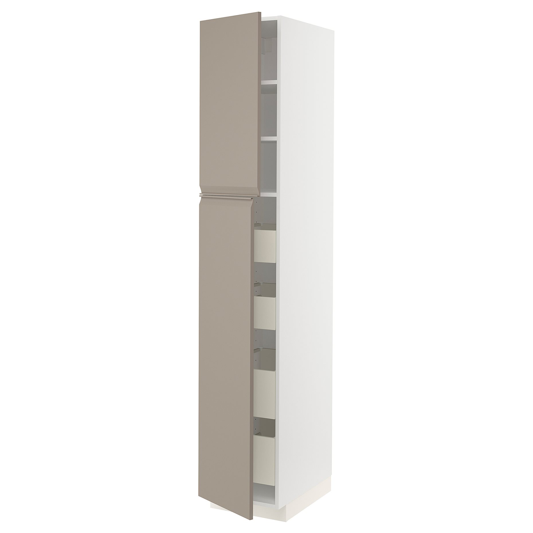METOD, high cabinet with 2 doors/4 drawers, 40x60x220 cm, 494.919.64