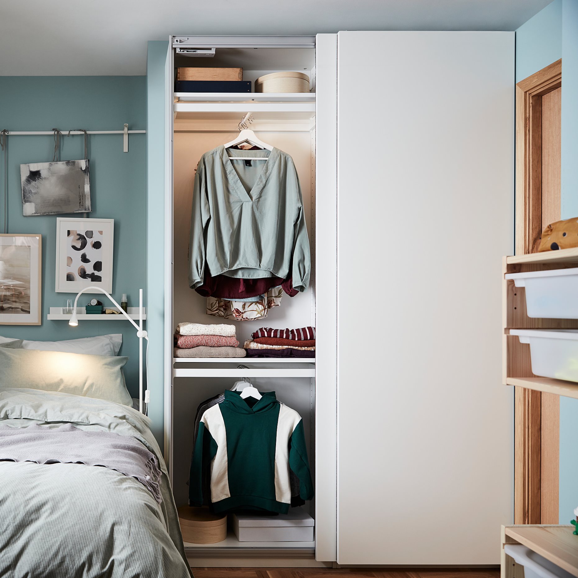 PAX, 2 wardrobe frames, 150x35x201 cm, 494.947.45