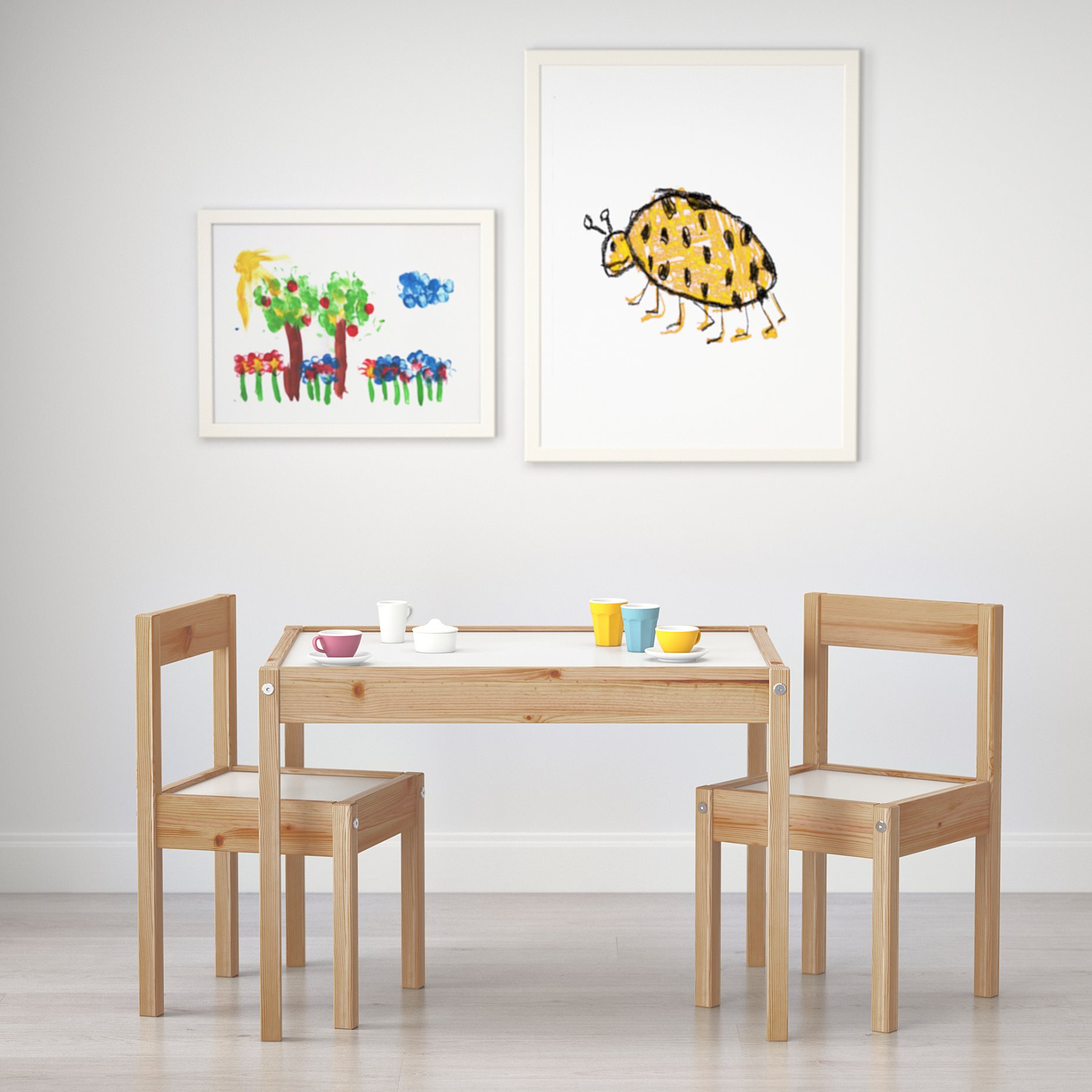 LÄTT, Παιδικό τραπέζι με 2 καρέκλες, 501.784.11
