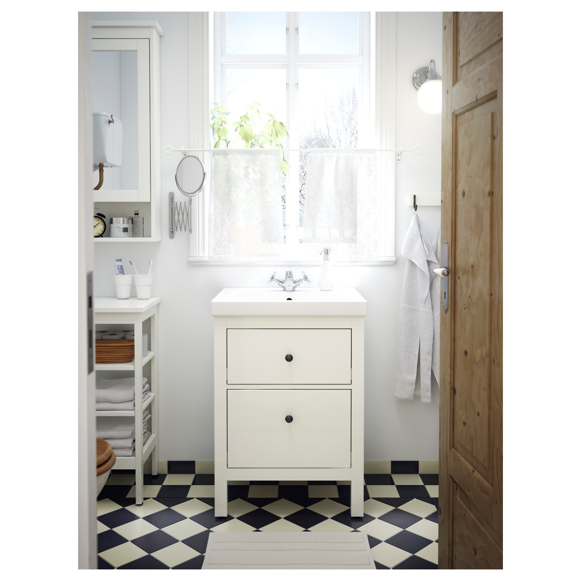 HEMNES, wash-stand with 2 drawers, 502.176.67
