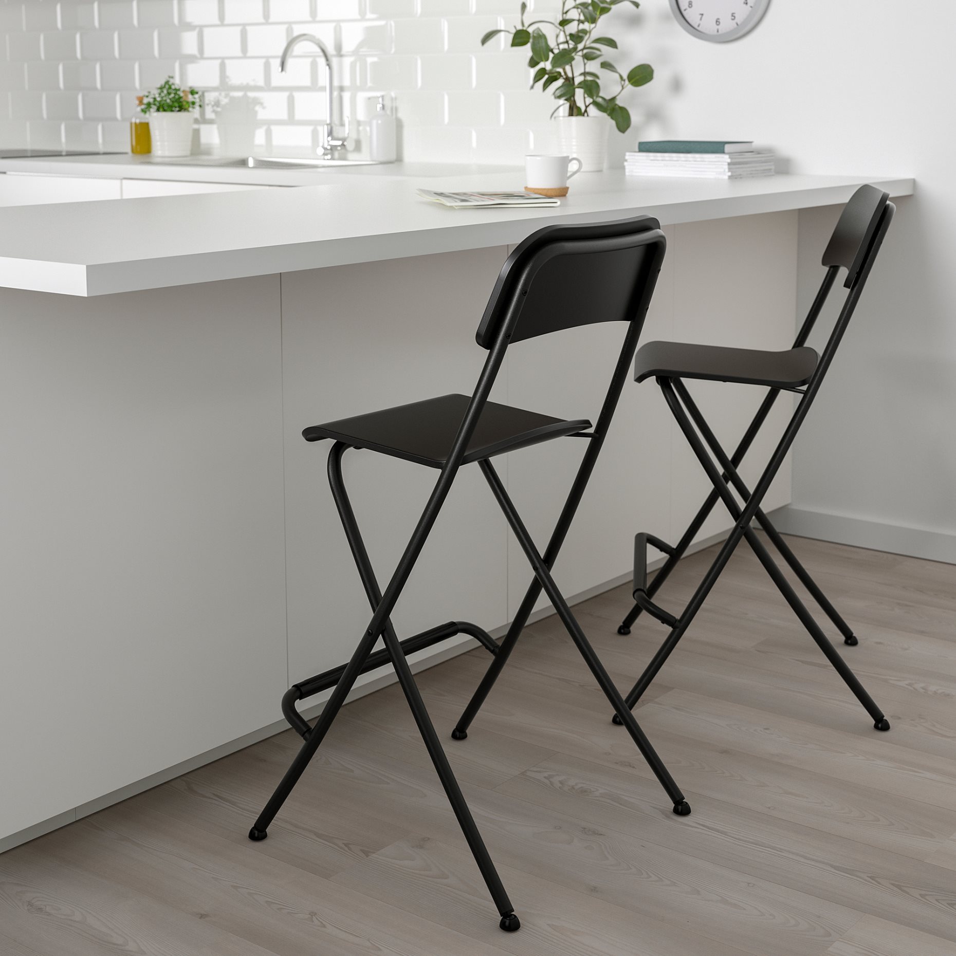 FRANKLIN, bar stool with backrest, foldable, 504.064.65