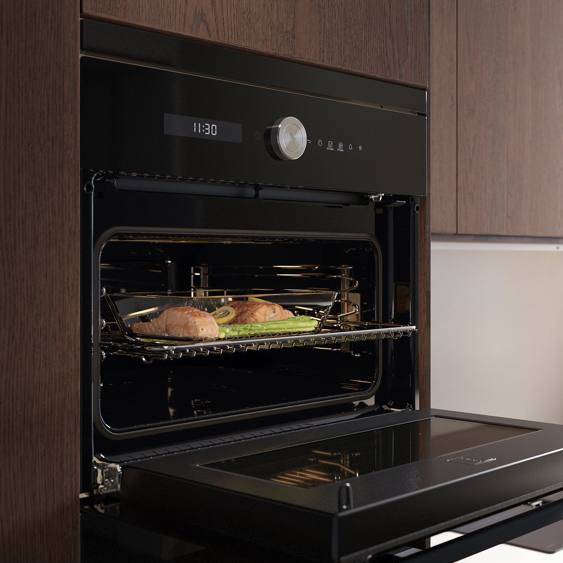 FINSMAKARE, φούρνος μικροκυμάτων με αερόθερμο, 504.117.68