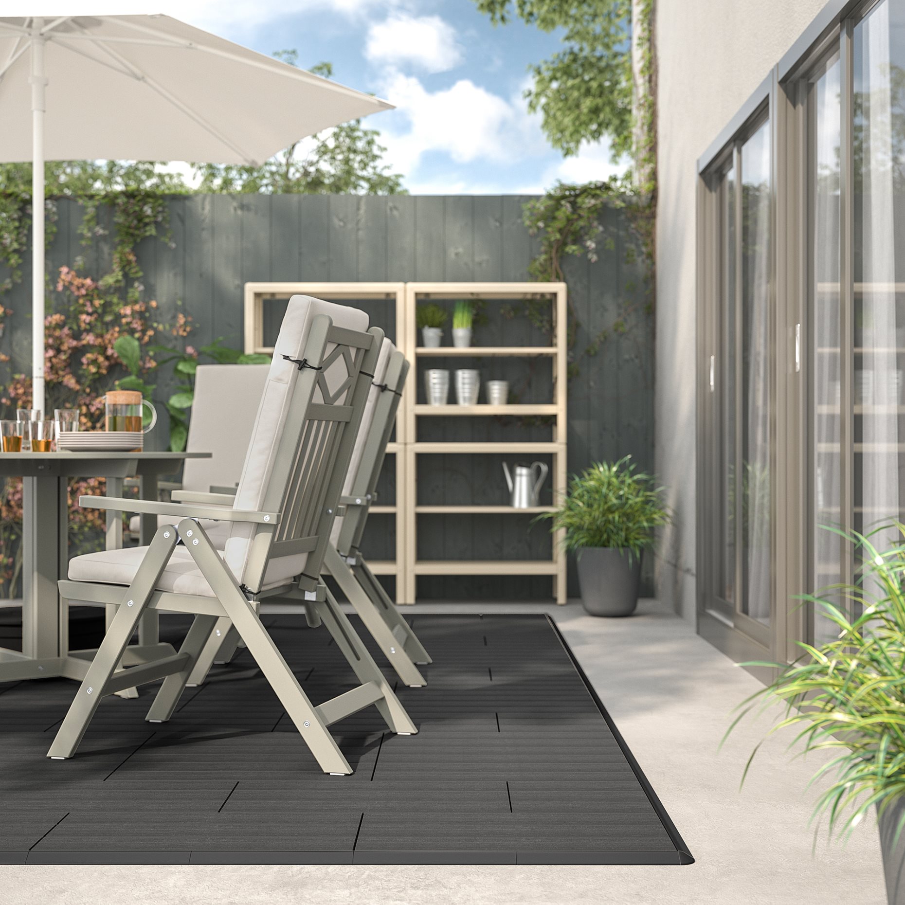 UTLÄNGAN, floor decking outdoor/ 5 pack, 0.90 m², 504.453.44