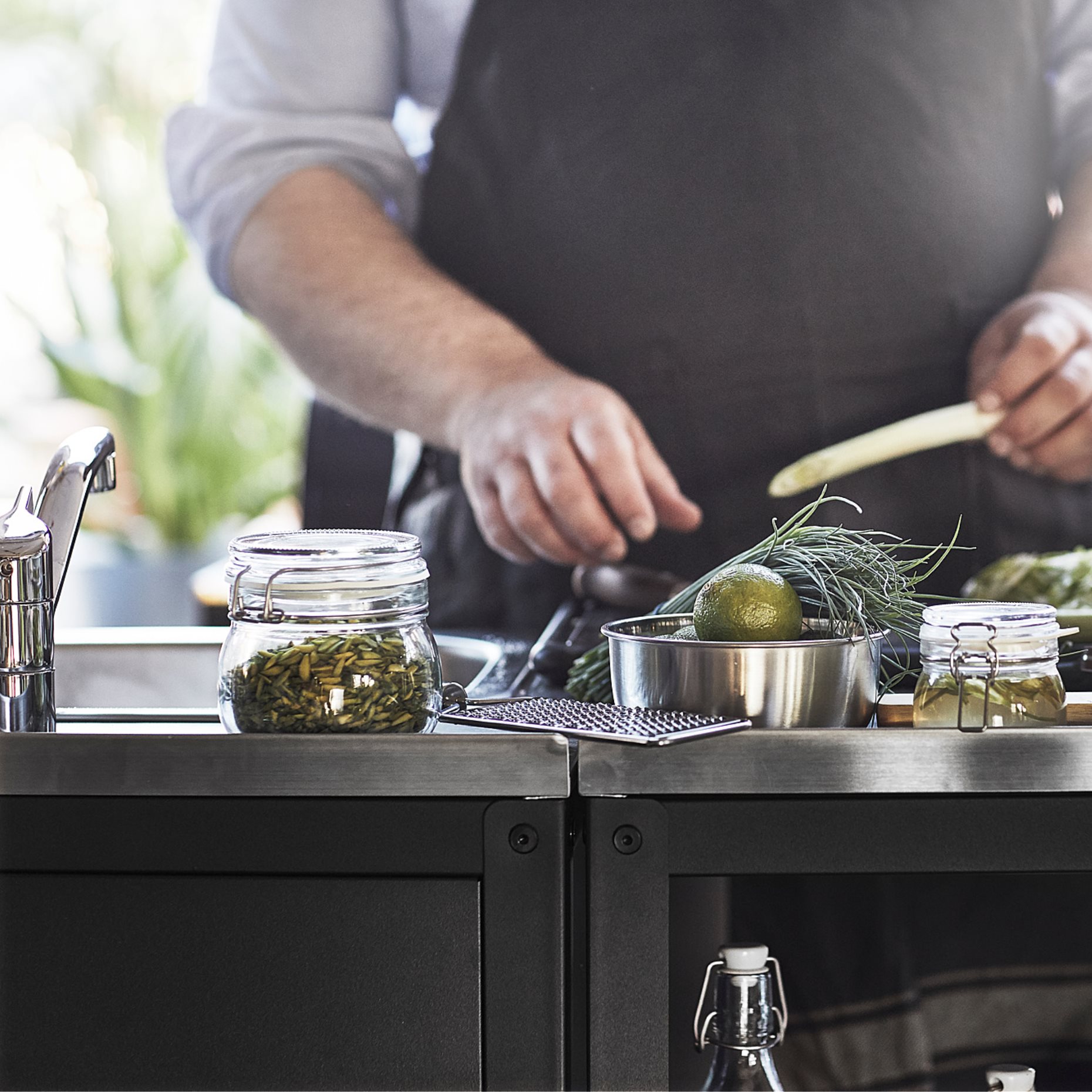 GRILLSKÄR, kitchen island shelf unit outdoor, 86x61 cm, 504.714.46