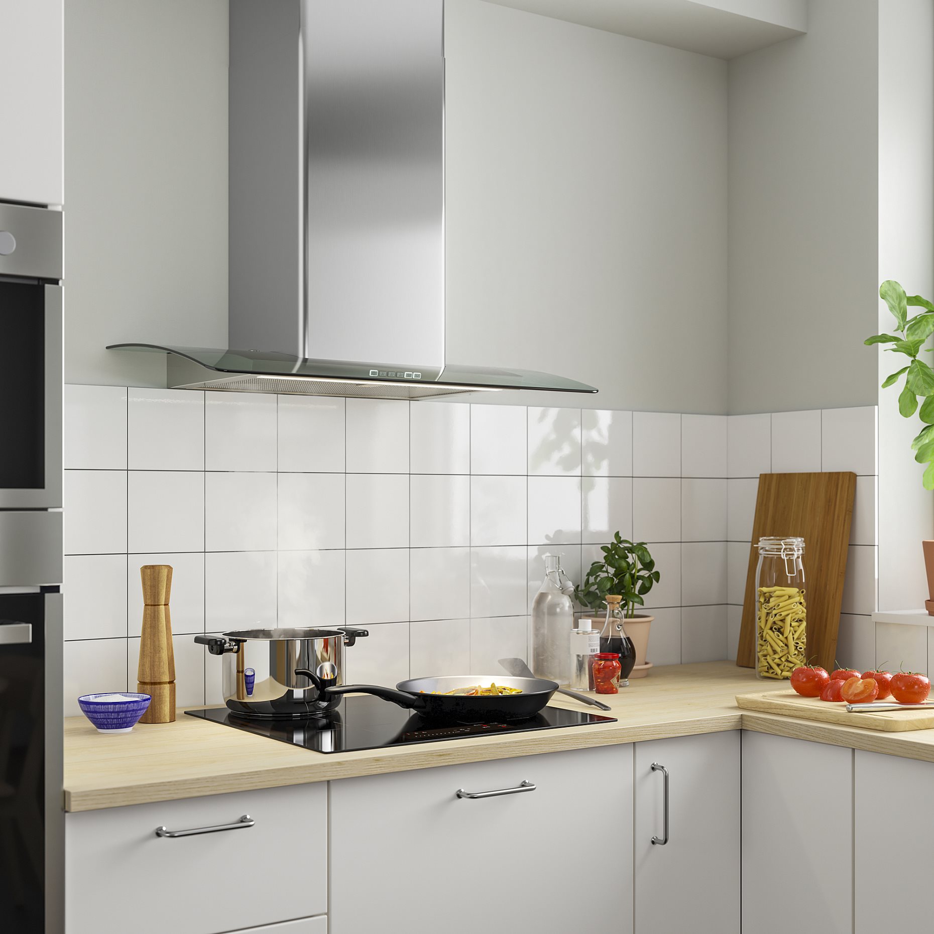 BALANSERAD, wall mounted extractor hood, 80 cm, 505.269.91