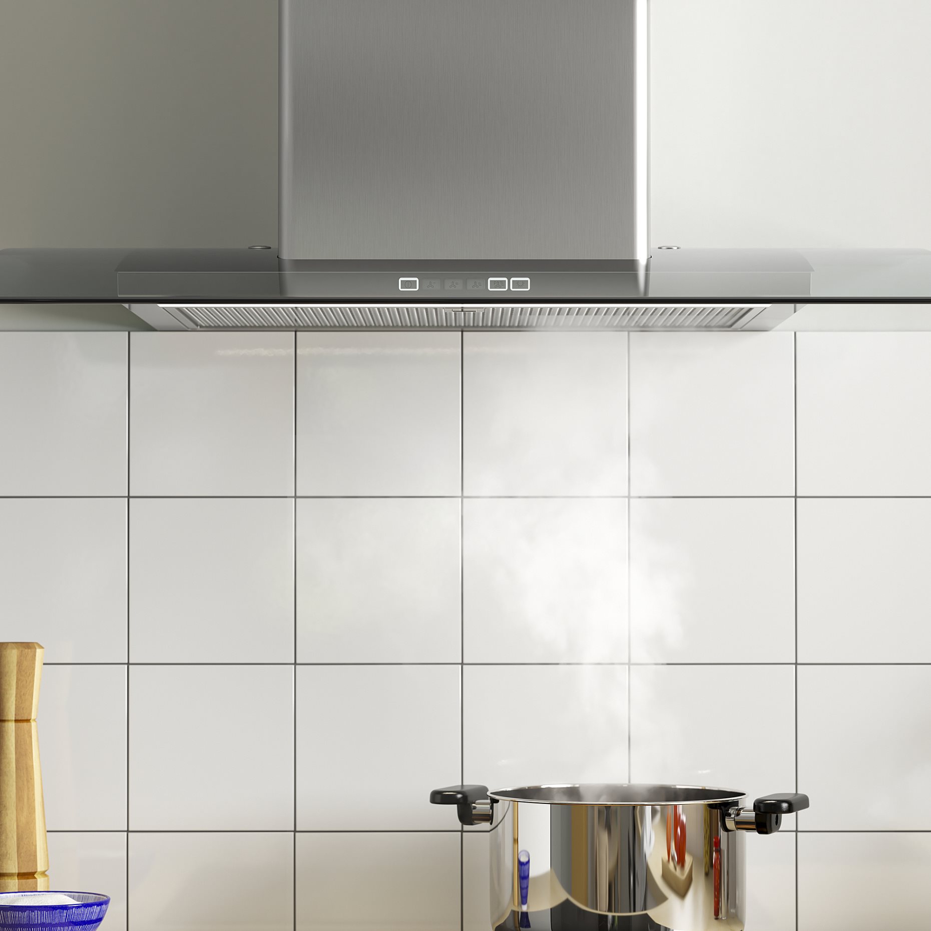 BALANSERAD, wall mounted extractor hood, 80 cm, 505.269.91