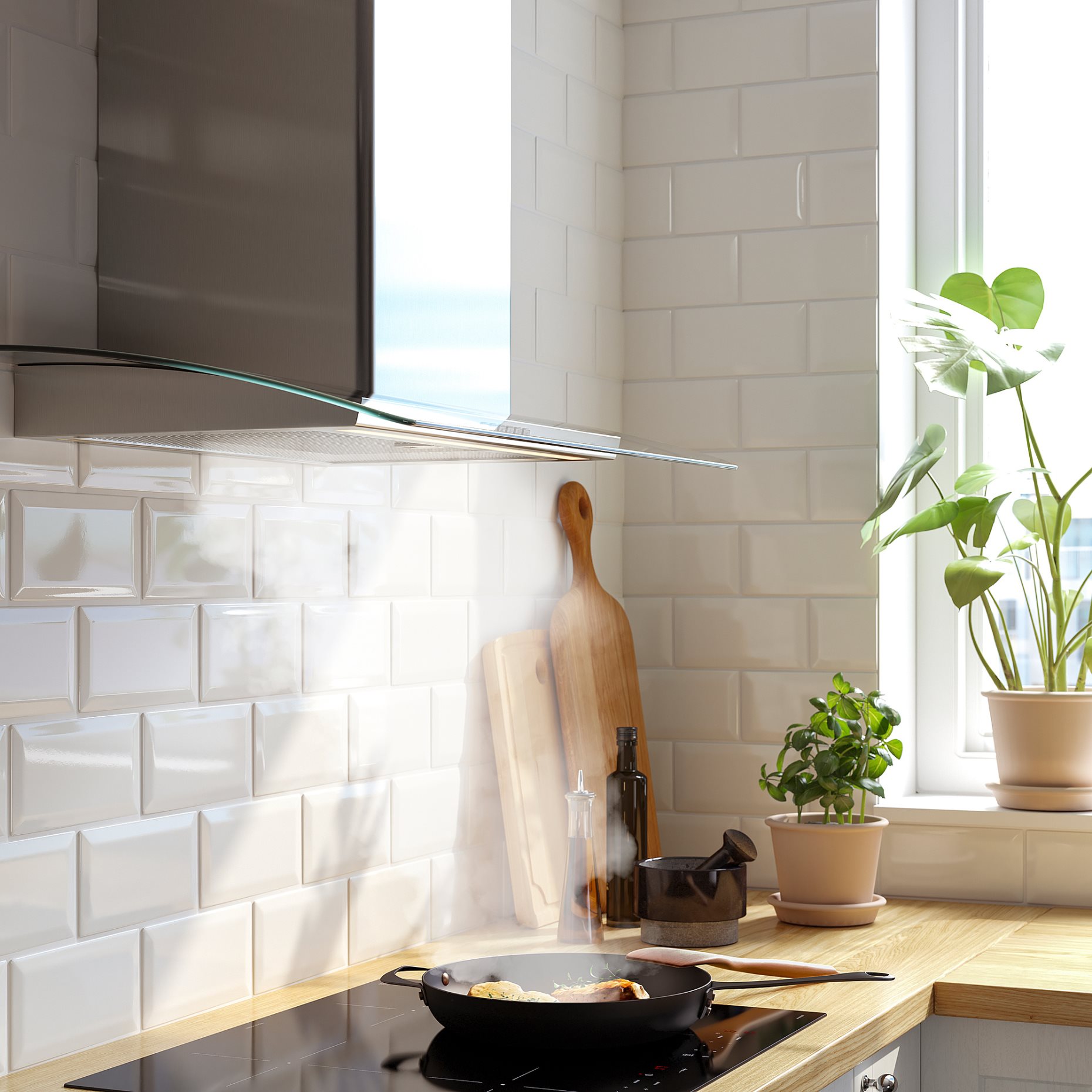 BALANSERAD, wall mounted extractor hood, 80 cm, 505.269.91
