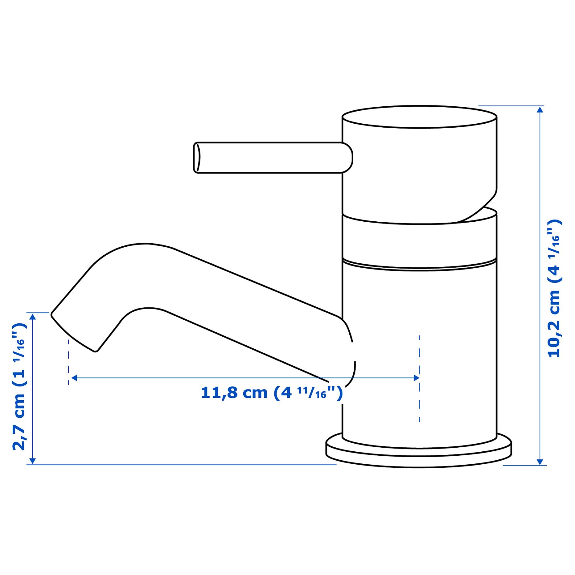 PILKÅN, wash-basin mixer tap, 505.328.50