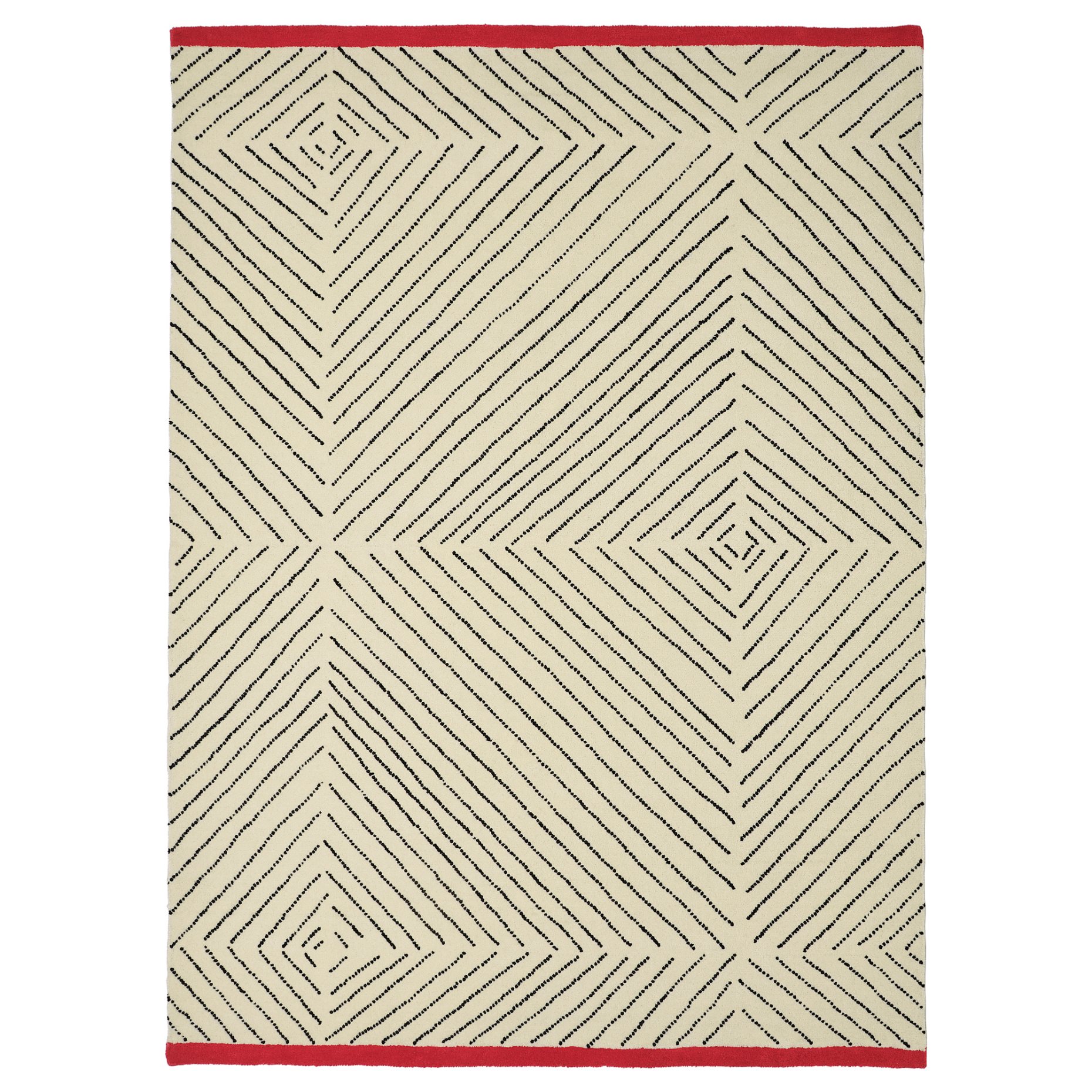 UNDERVISNING, rug low pile/handmade, 170x240 cm, 505.600.65