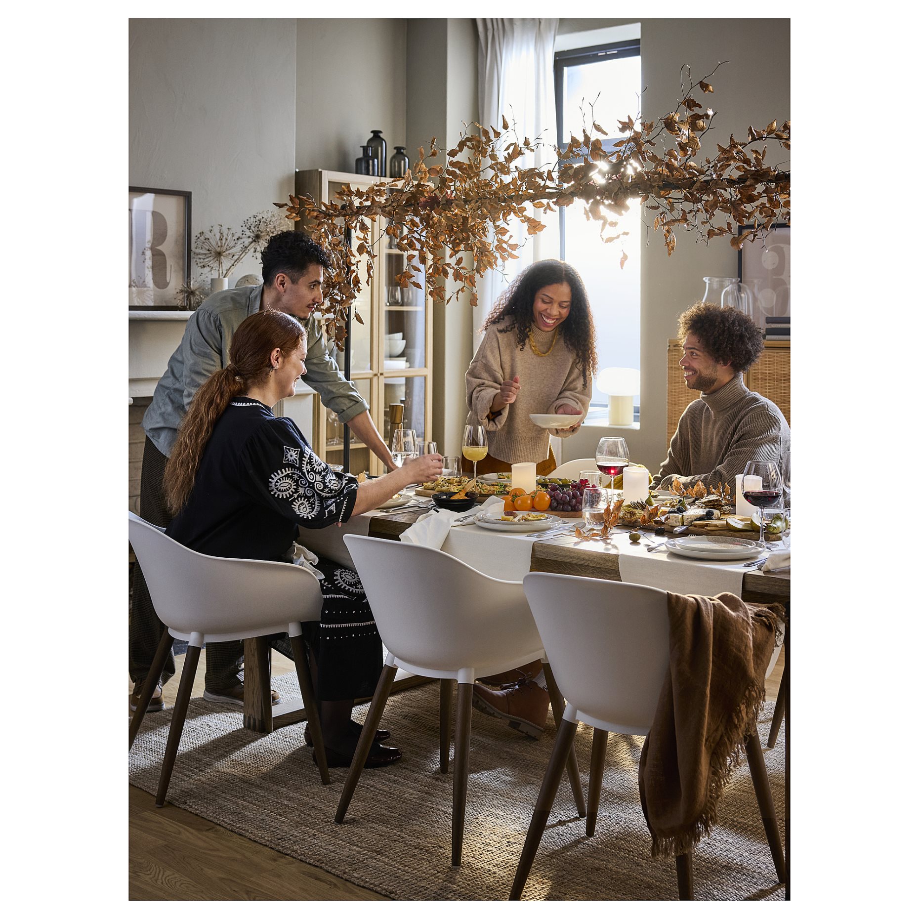 HELGEO, decorating rod for table/adjustable/in/outdoor, 115/235x116 cm, 505.620.50