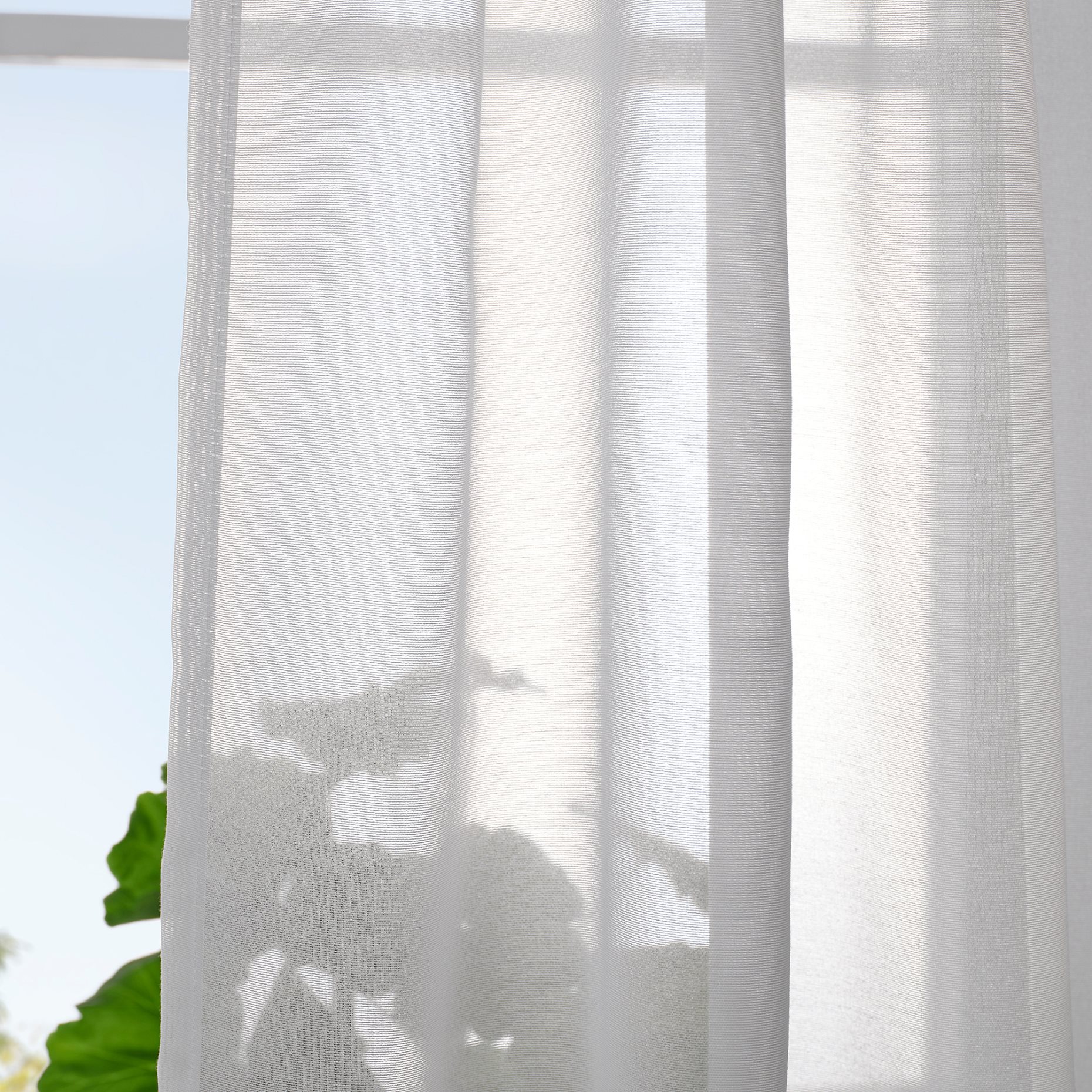 STENFRÖ, sheer curtains with heading tape/1 pair, 145x300 cm, 505.621.25