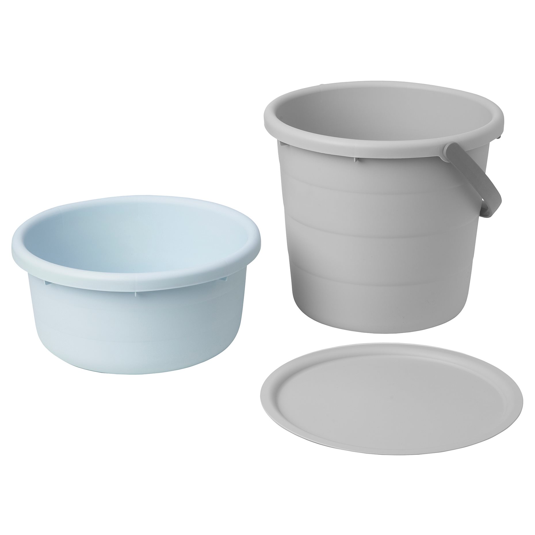 PEPPRIG, 3-piece bucket set with lid, 505.676.13