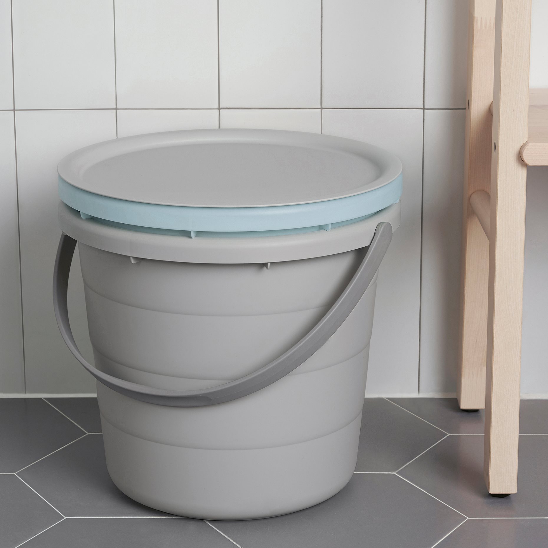 PEPPRIG, 3-piece bucket set with lid, 505.676.13