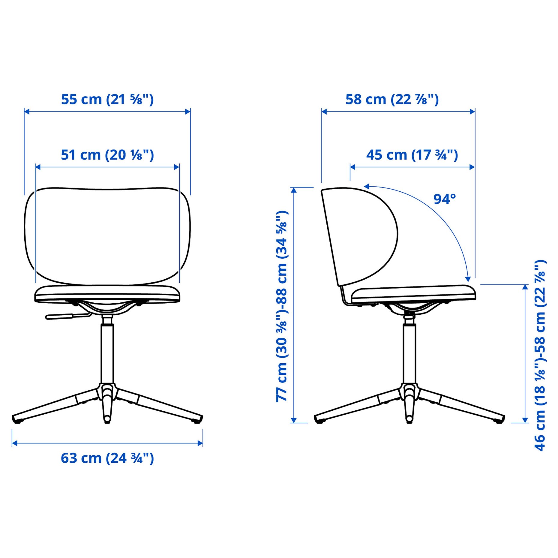 KRYLBO, swivel chair, 505.735.91