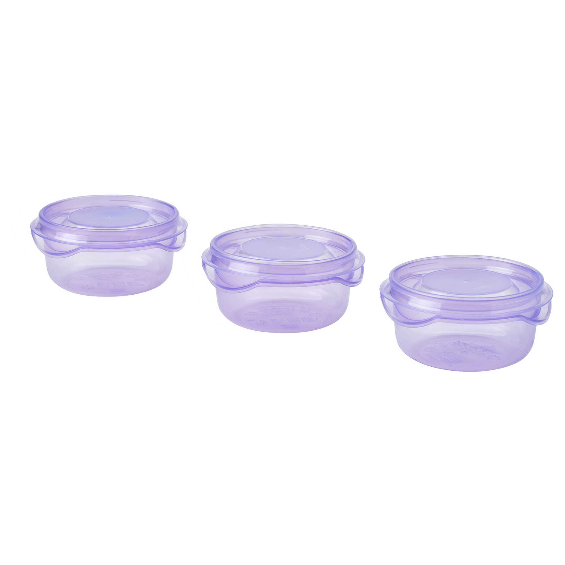 PRUTA, food container with lid/3 pack, 70 ml, 505.971.01