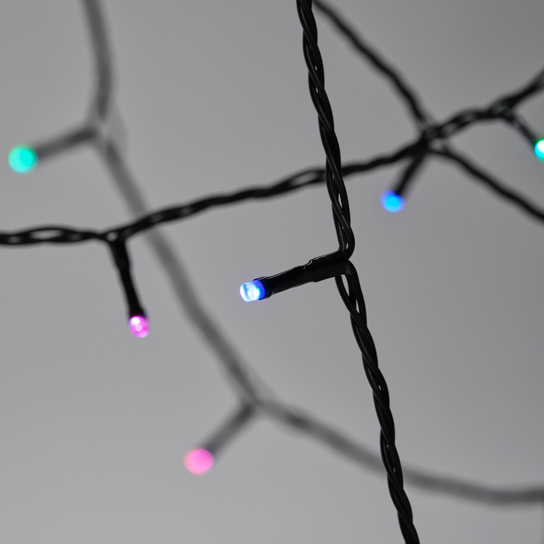 GETKÅL, lighting chain with built in LED light source/adjustable colour/battery-operated/outdoor, 4.5 m, 506.028.76