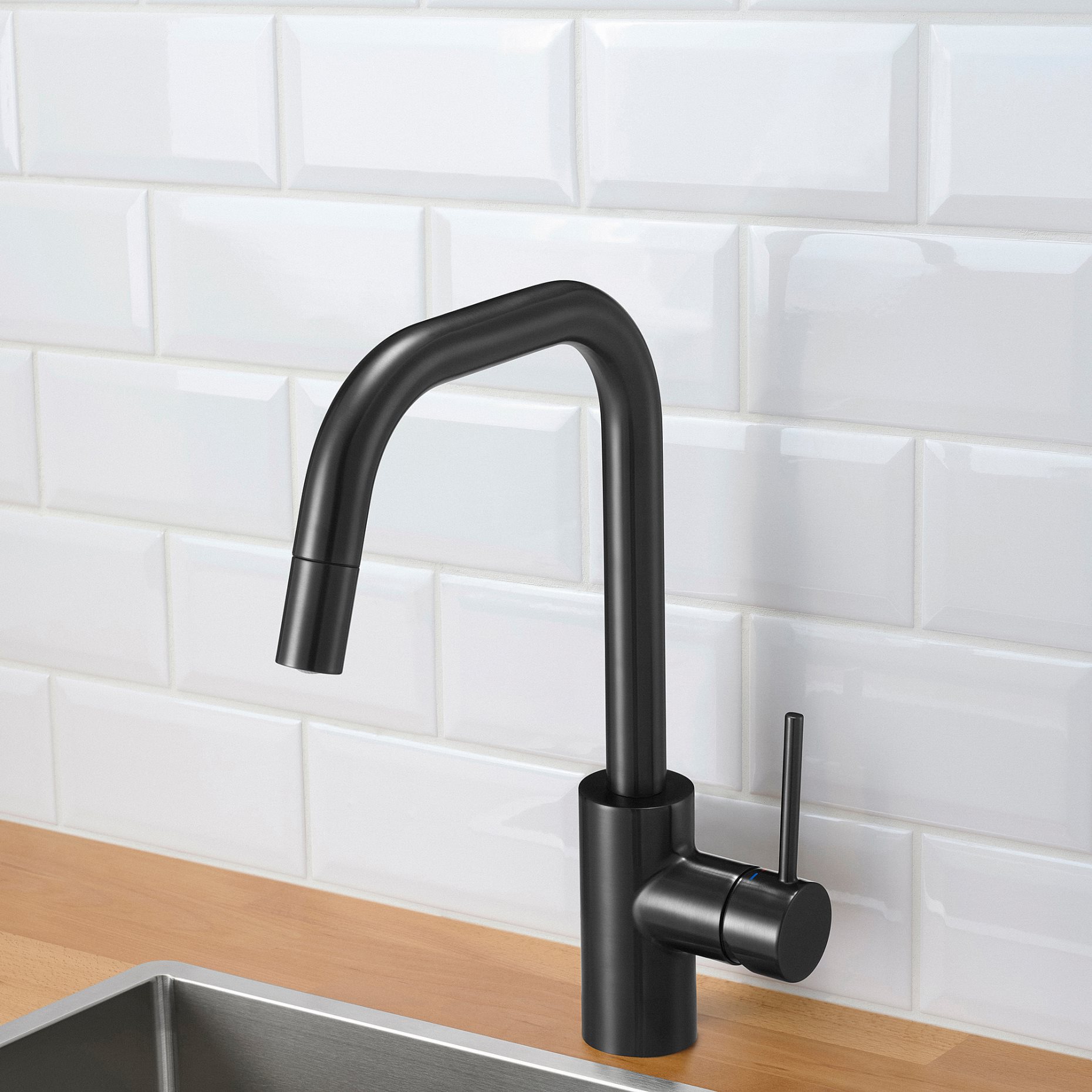 ÄLMAREN, kitchen mixer tap w pull-out spout, 506.034.99