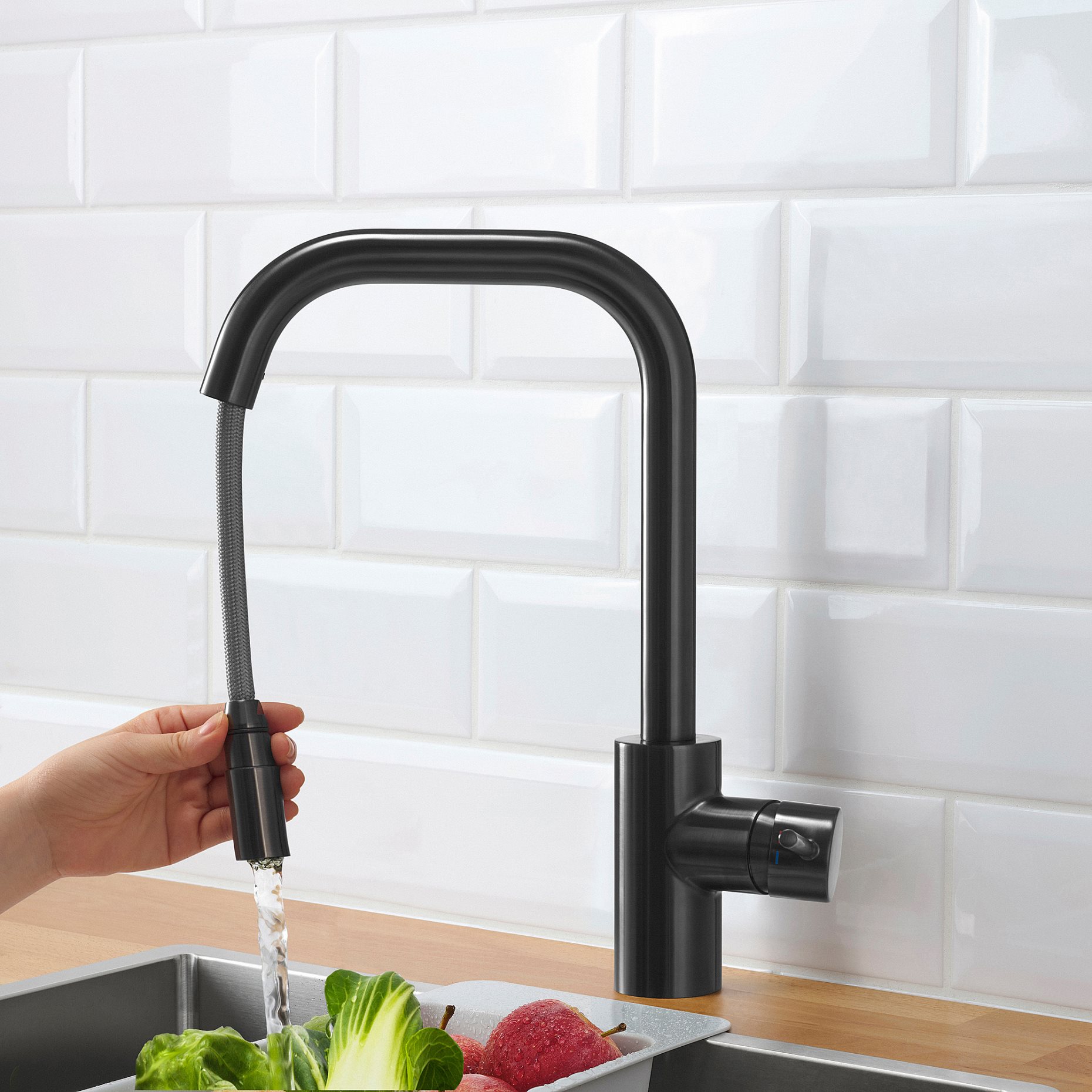 ÄLMAREN, kitchen mixer tap w pull-out spout, 506.034.99