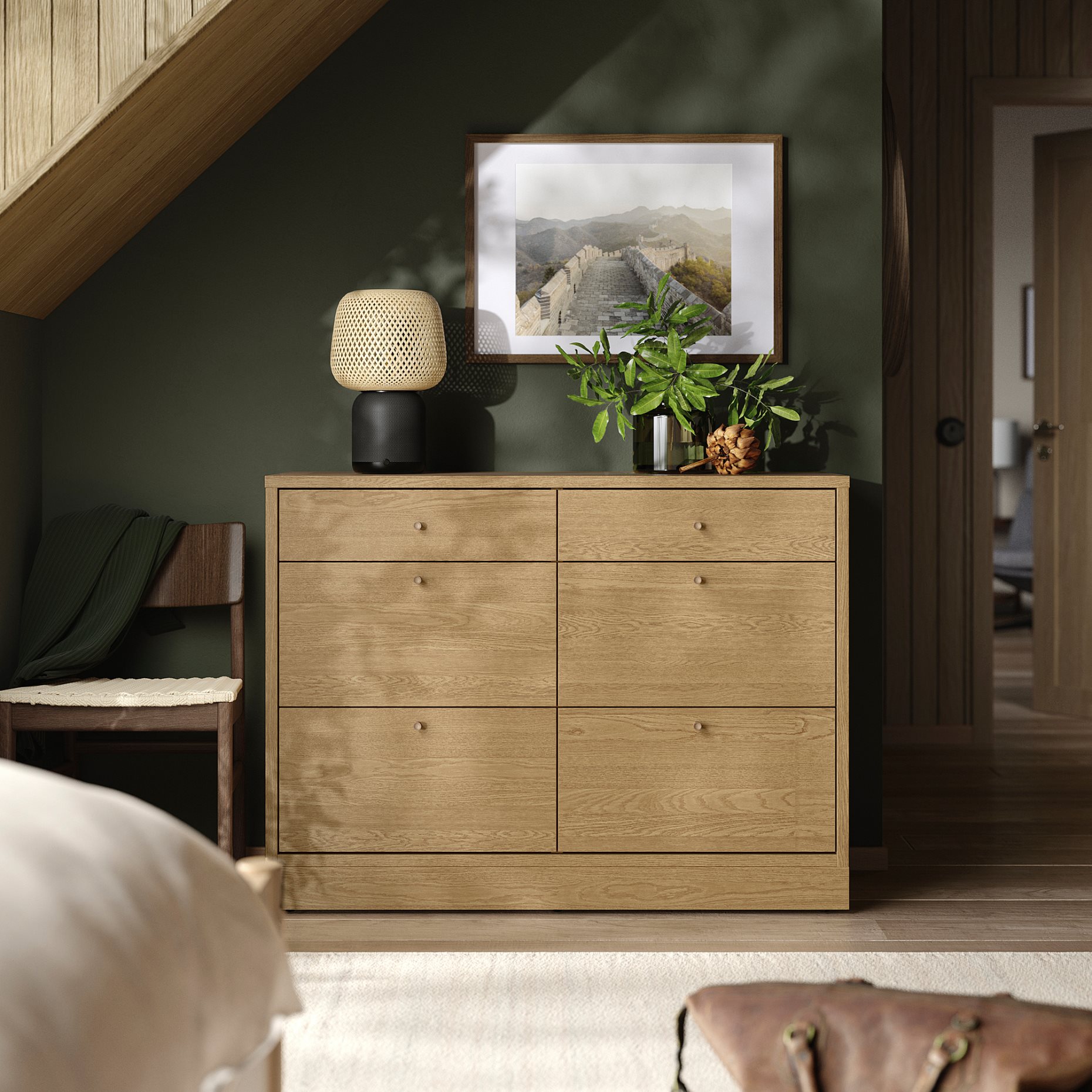 TONSTAD, chest of 6 drawers, 120x47x90 cm, 506.146.24