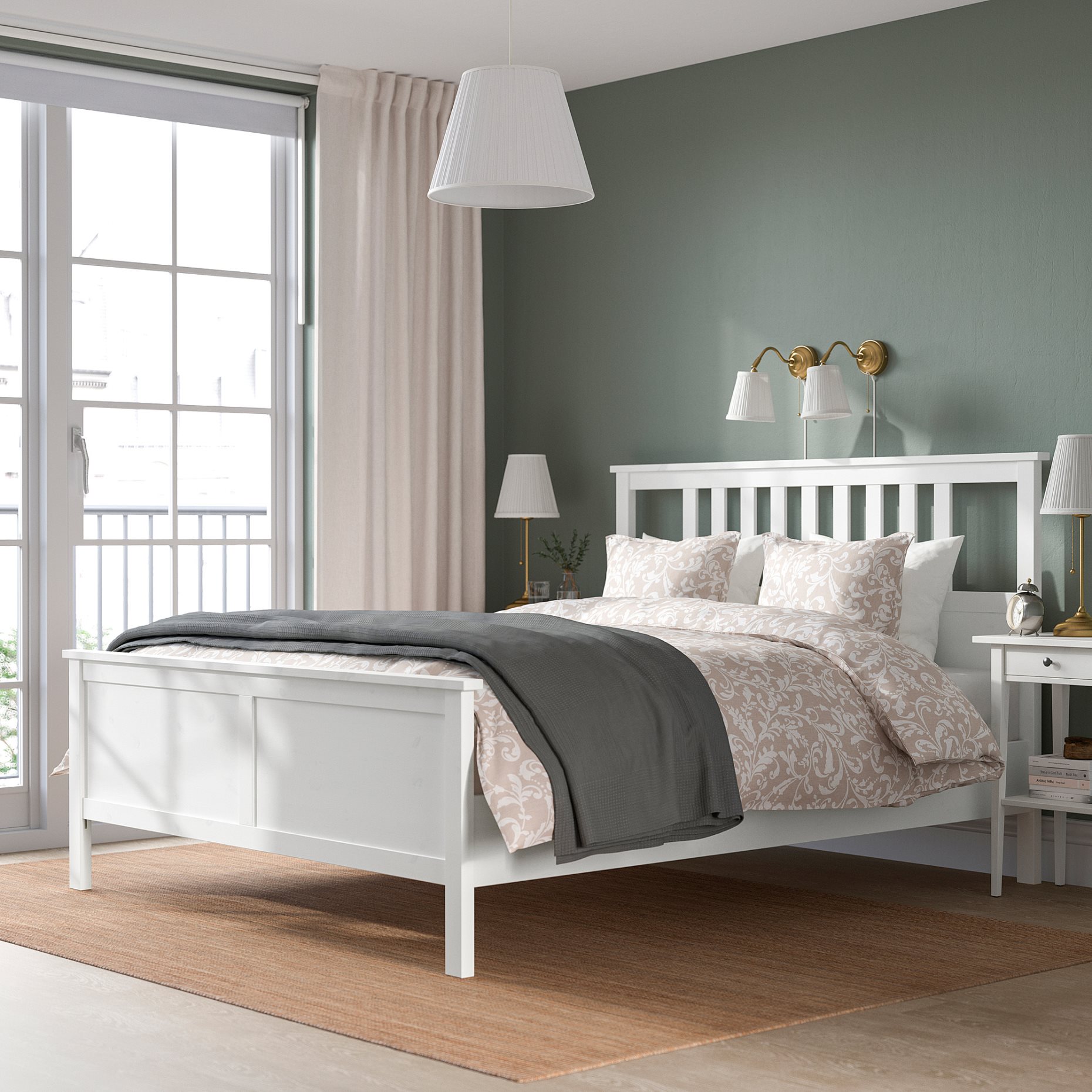 HEMNES, bed frame, 160X200 cm, 590.197.95