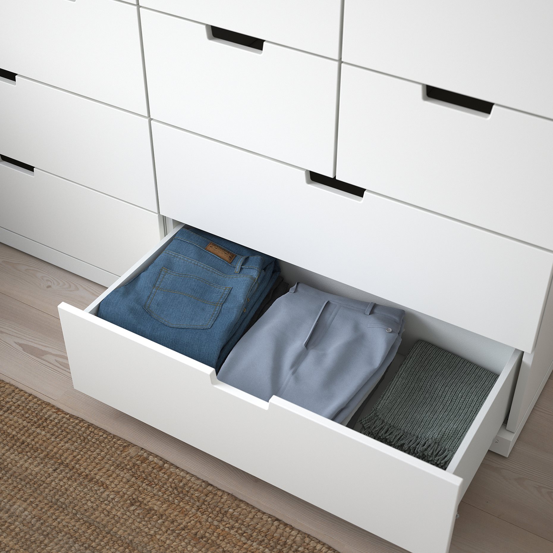 NORDLI, chest of 12 drawers, 160x99 cm, 592.394.91