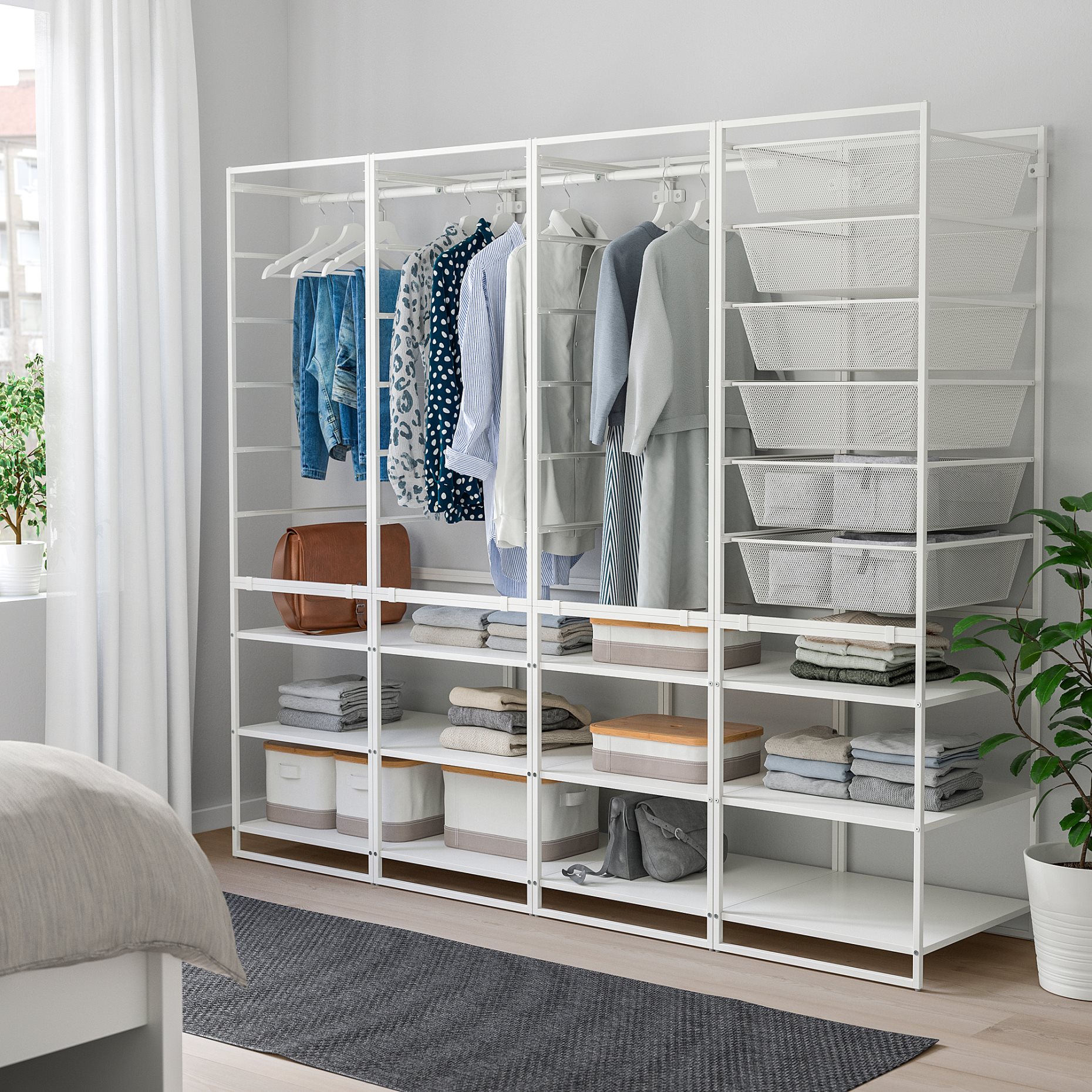 JONAXEL, frame/mesh baskets/clothes rail/shelving units, 592.976.74